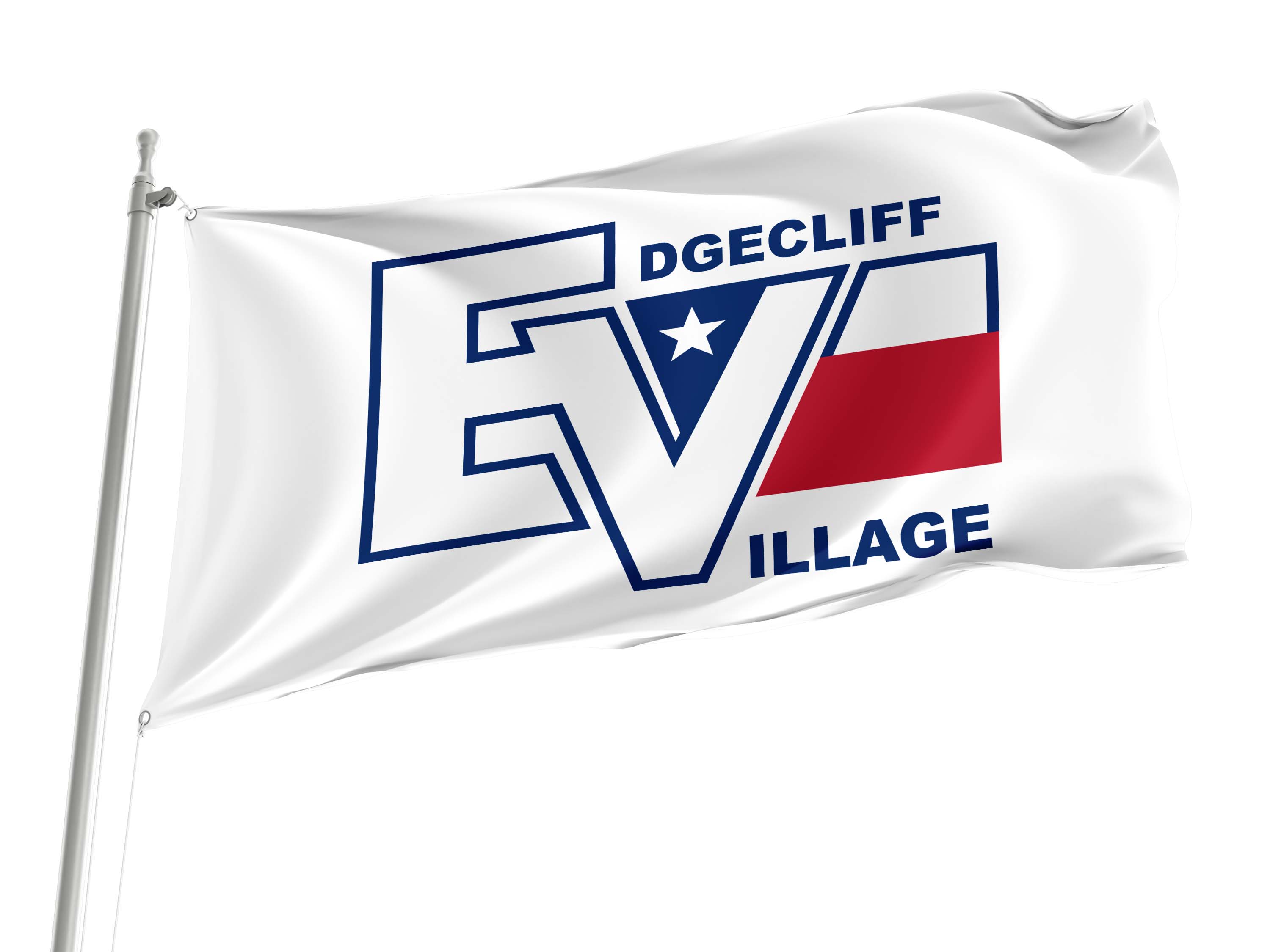 Edgecliff Village, Texas  Flag for Indoor & Outdoor Use