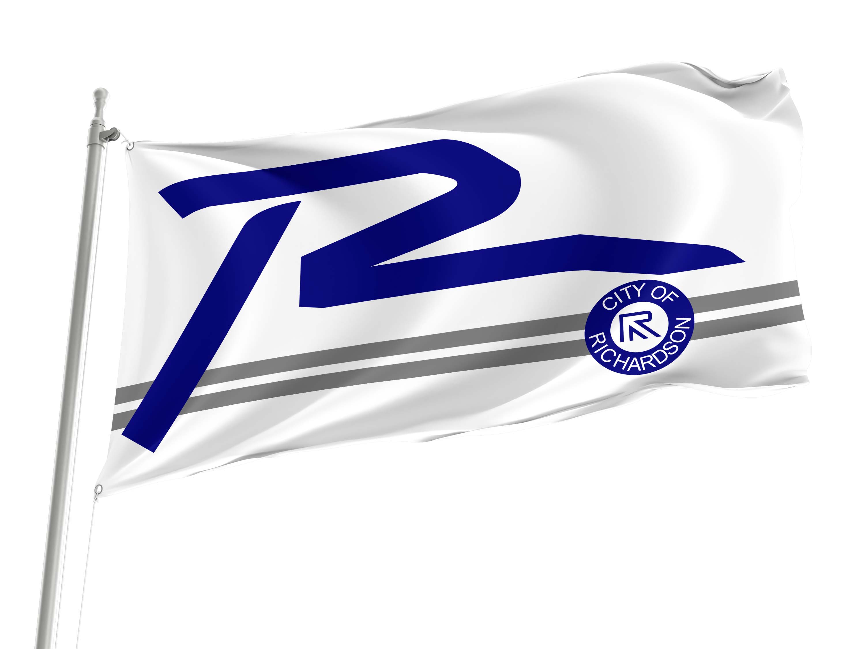 Richardson 2001-2018, Texas  Flag for Indoor & Outdoor Use