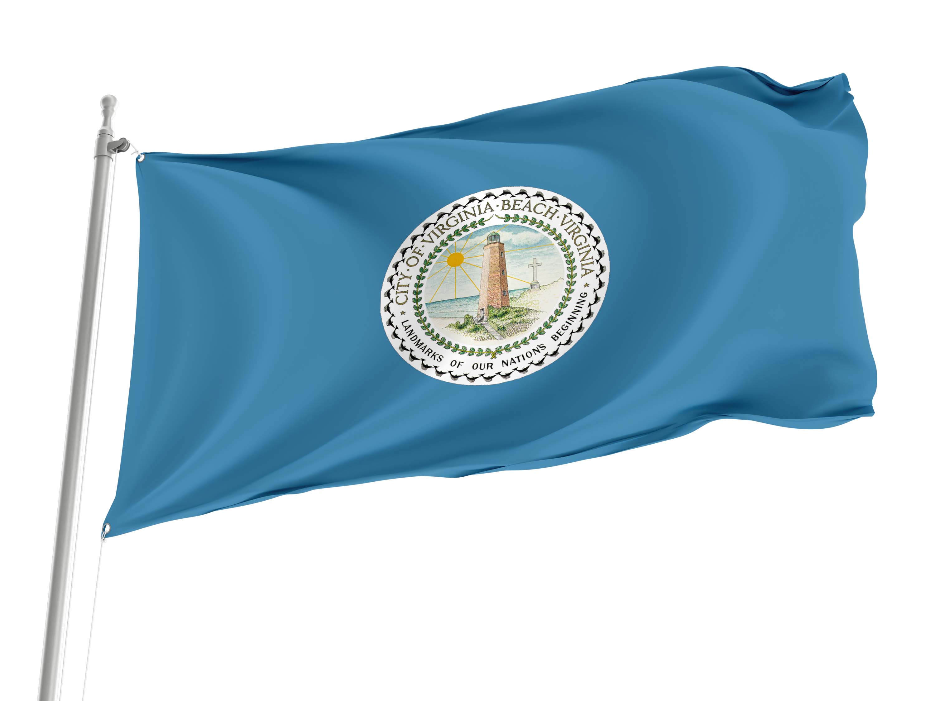 Virginia Beach Flag for Indoor & Outdoor Use