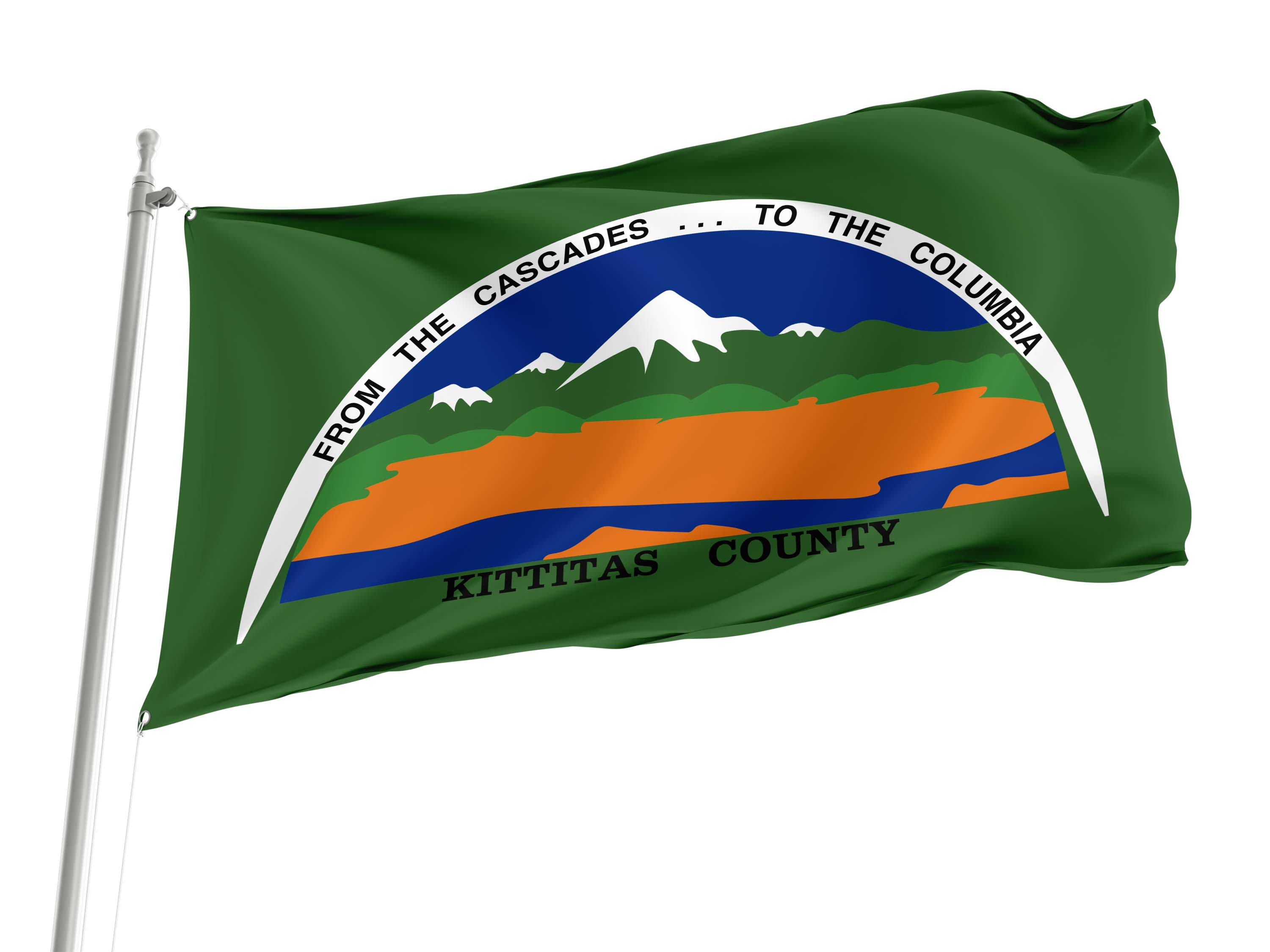 Kittitas County, Washington Flag for Indoor & Outdoor Use