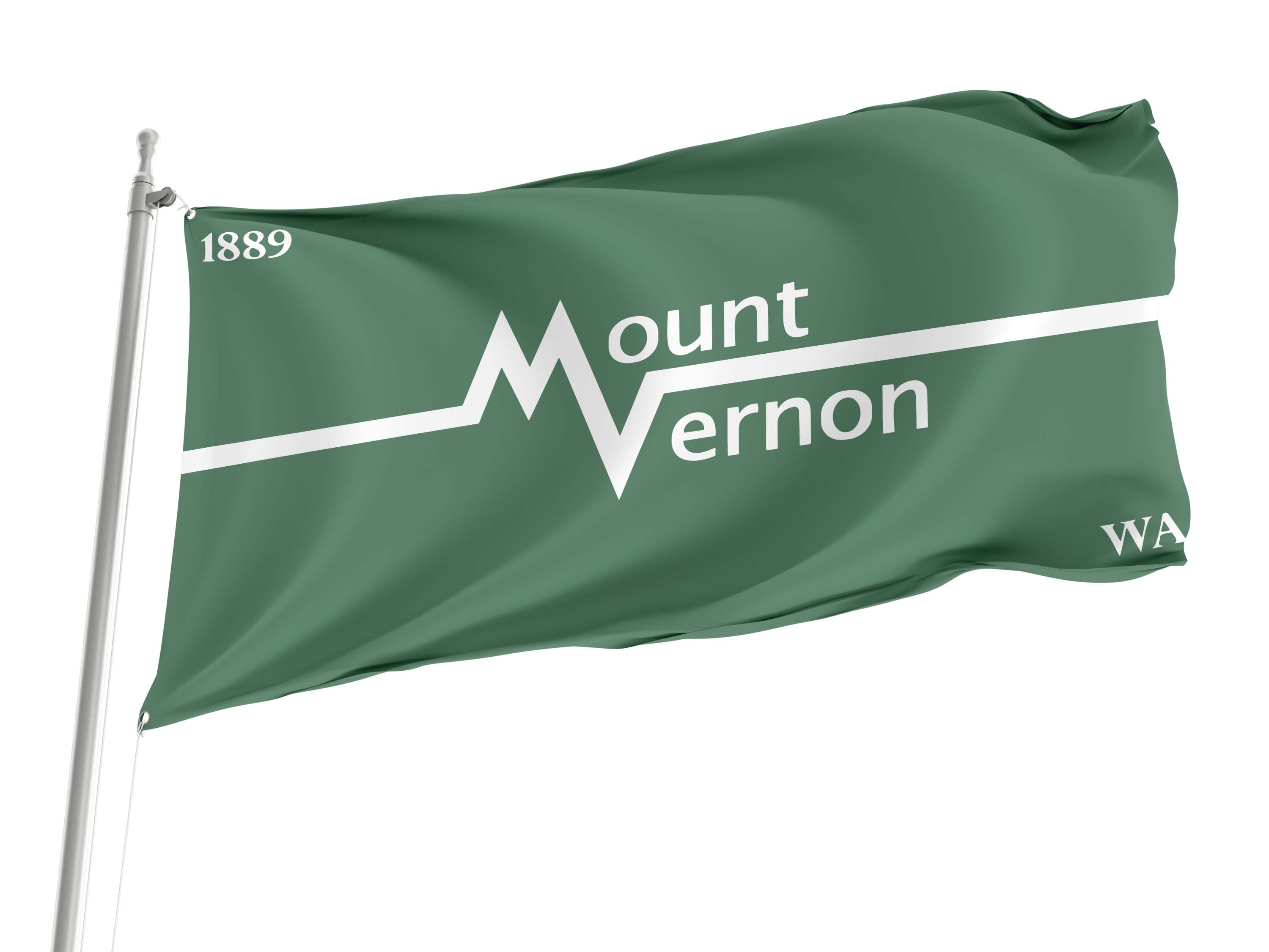 Mount Vernon, Washington  Flag for Indoor & Outdoor Use