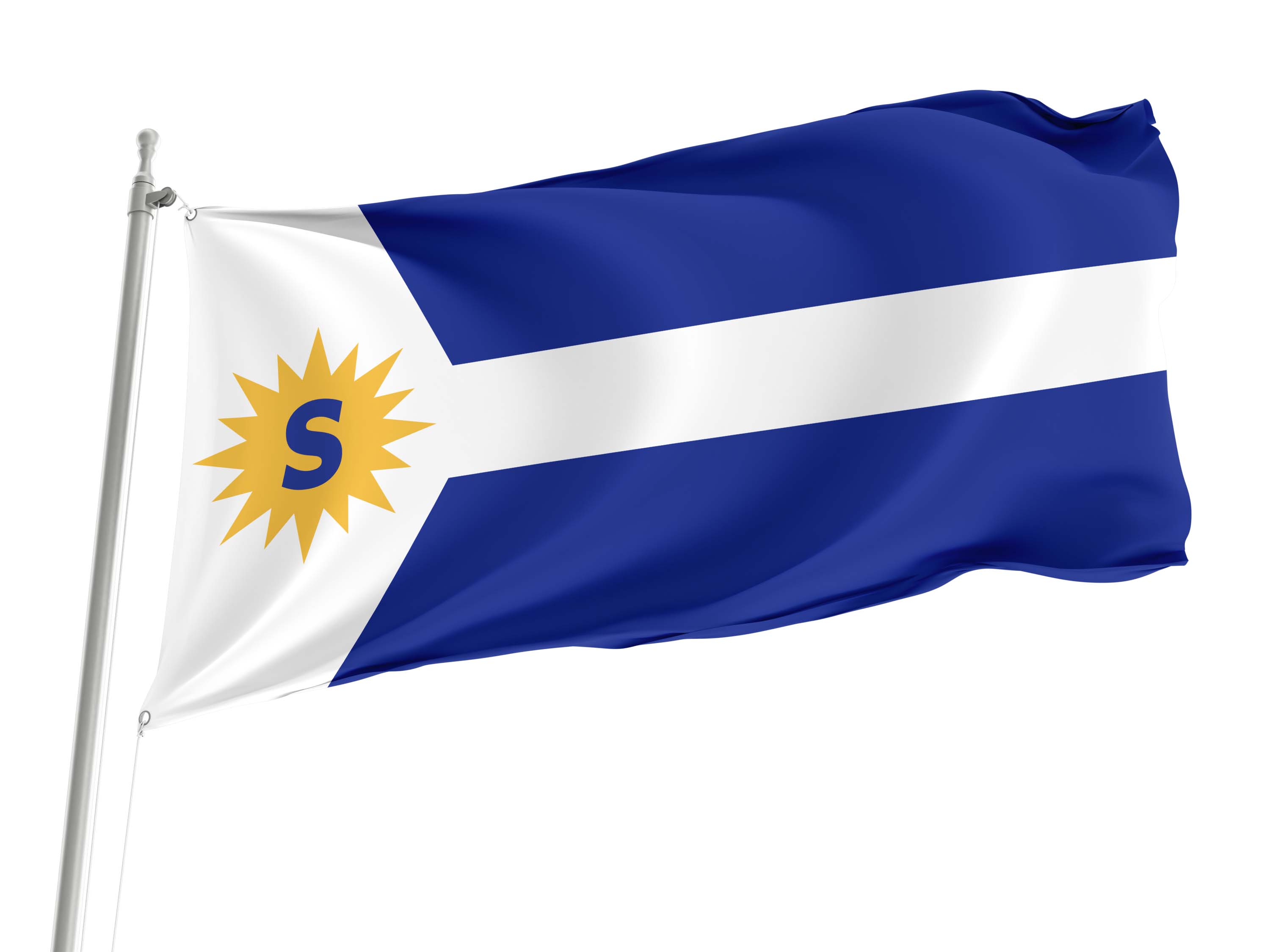 Spokane 1912-1958, Washington Flag for Indoor & Outdoor Use