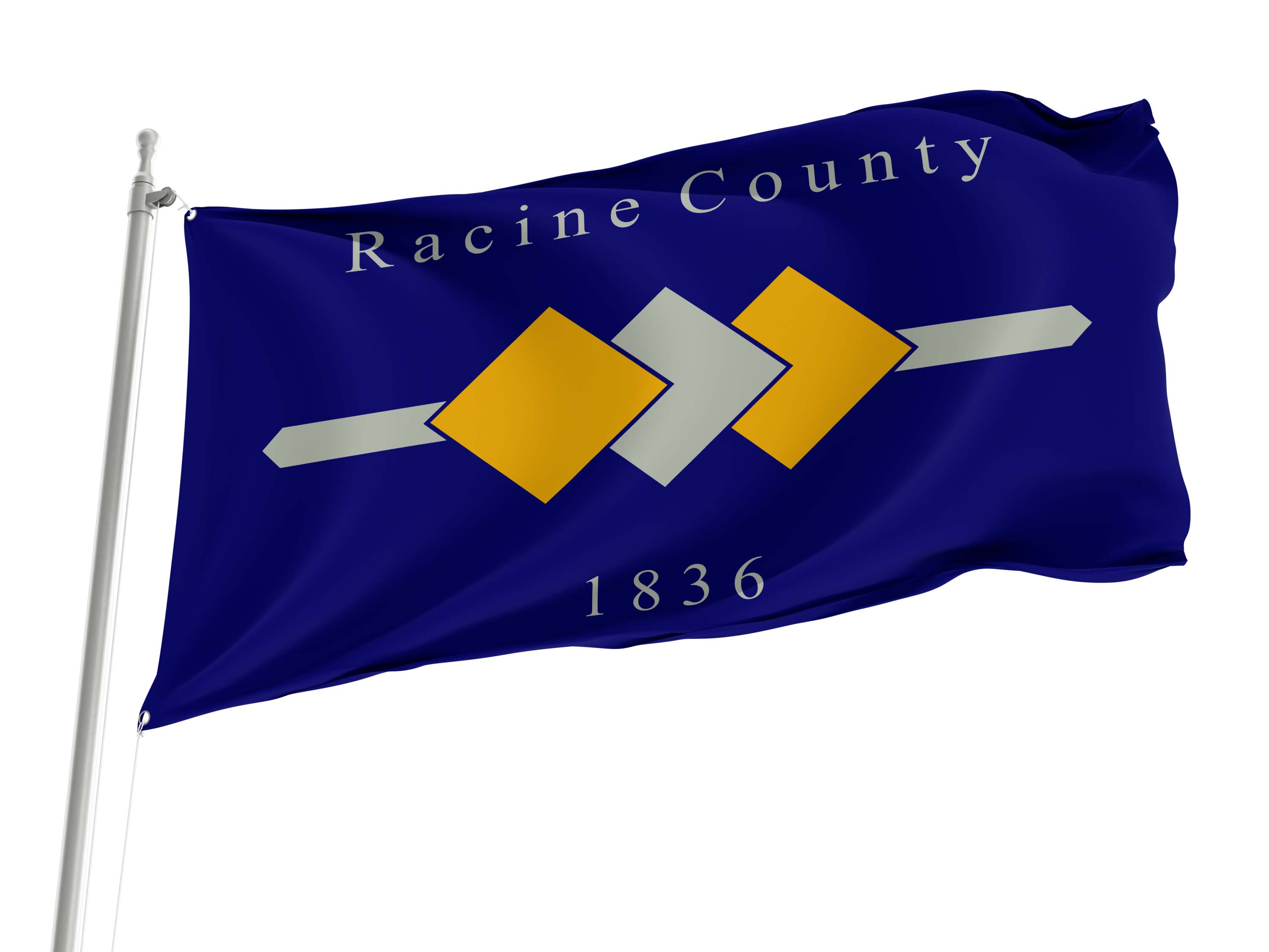 Racine County, Wisconsin Flag for Indoor & Outdoor Use