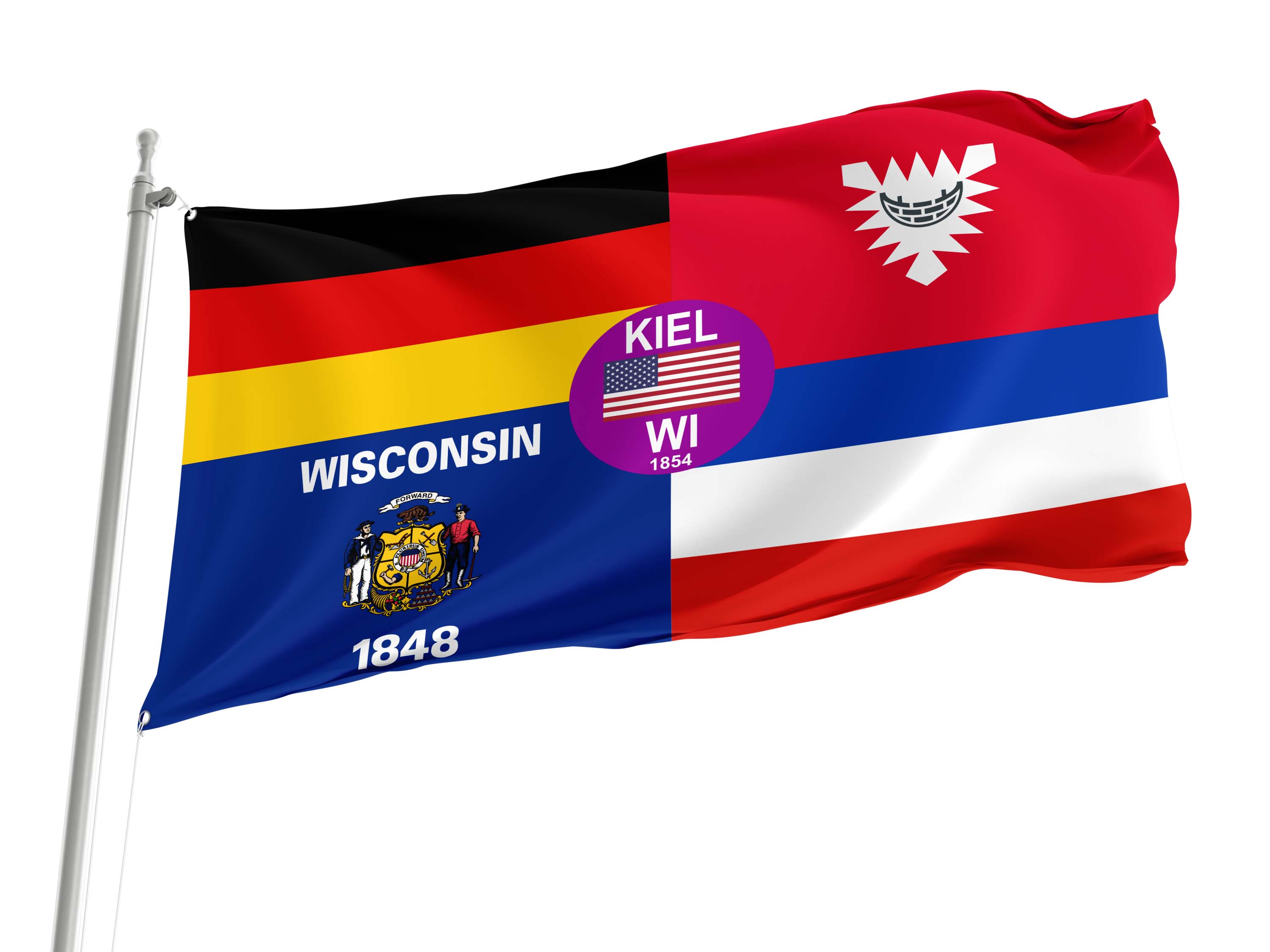 Kiel, Wisconsin Flag for Indoor & Outdoor Use