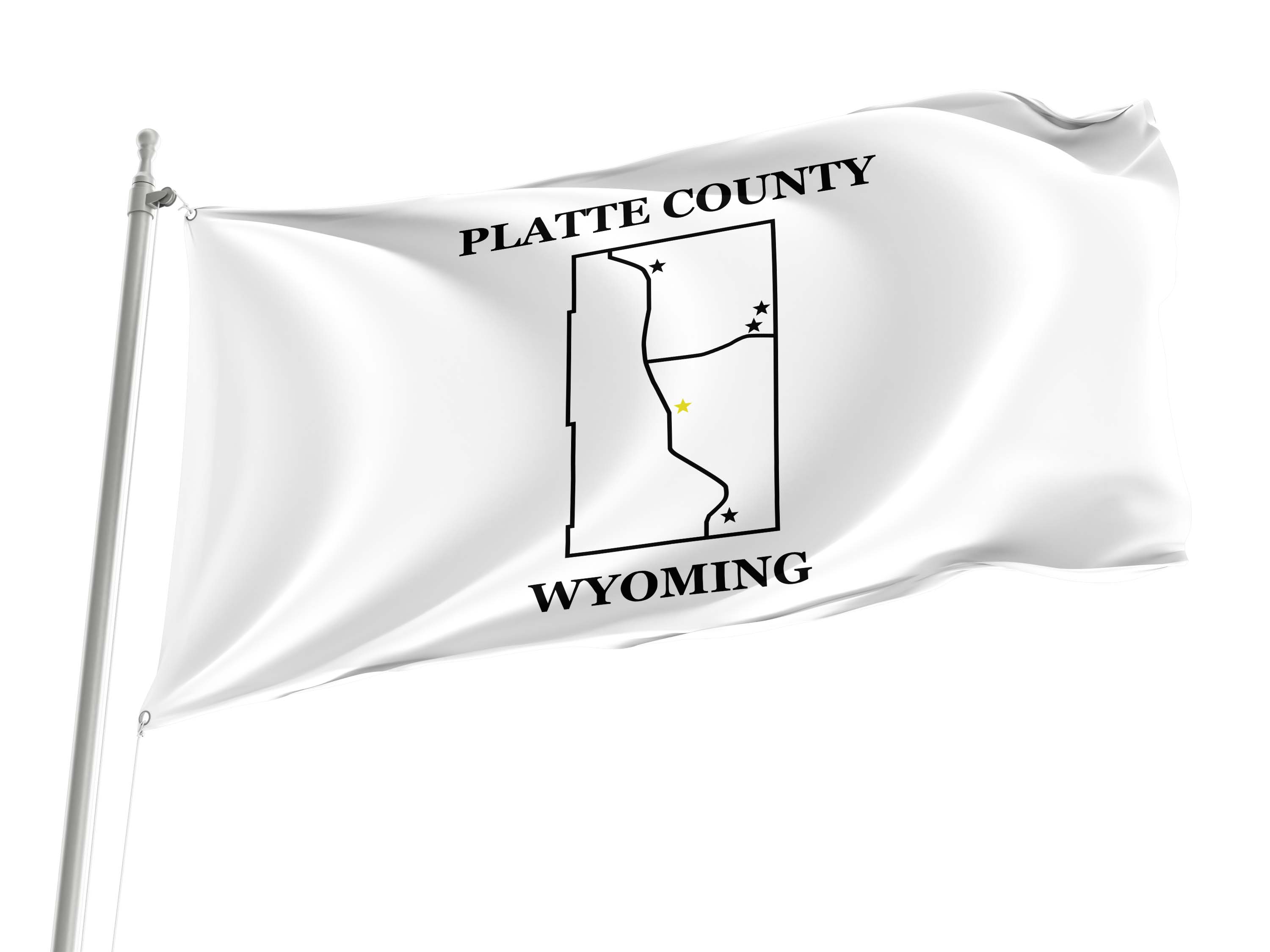 Platte County, Wyoming Flag for Indoor & Outdoor Use
