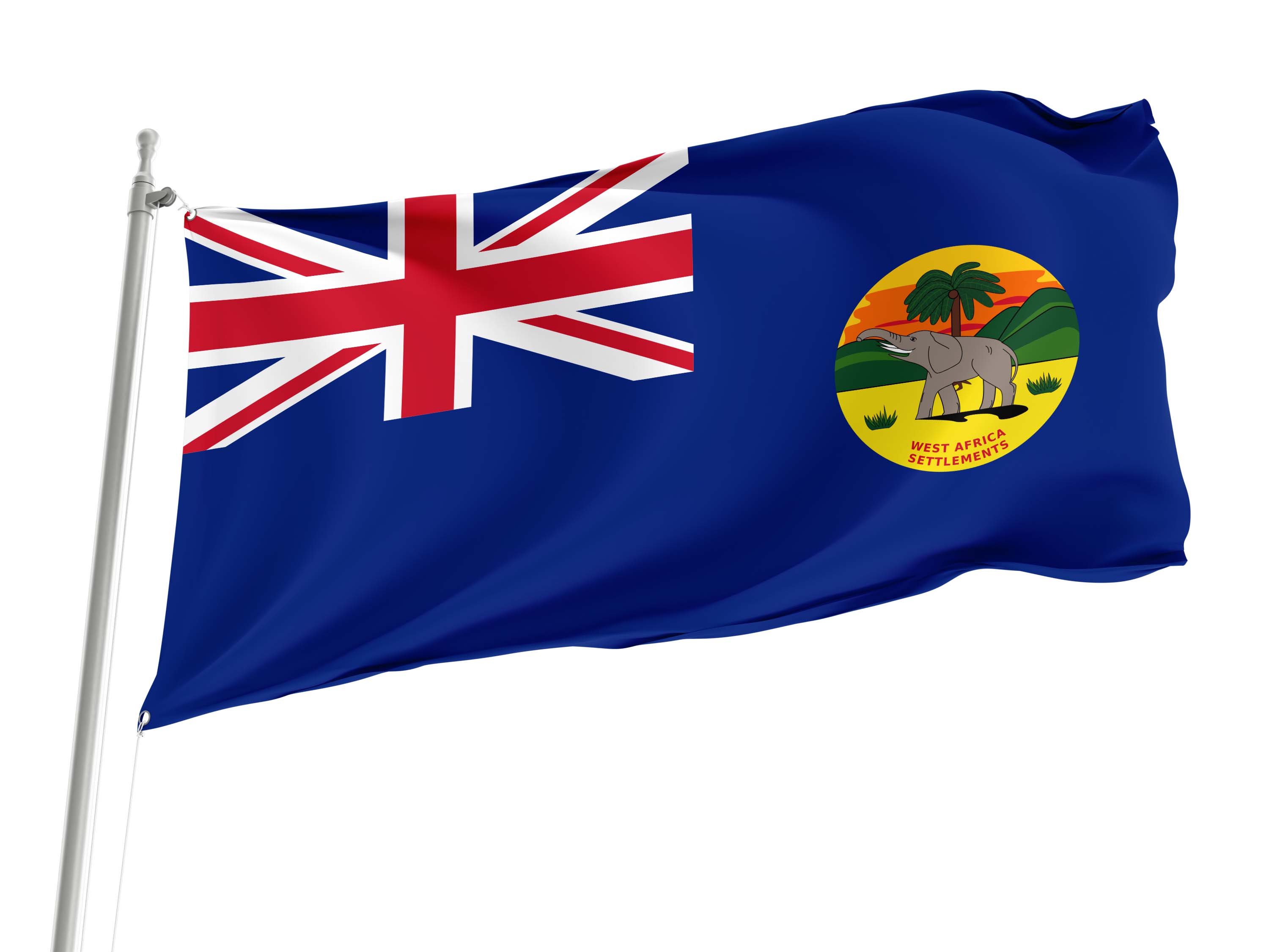 British West Africa 1866-1888 Flag for Indoor & Outdoor Use