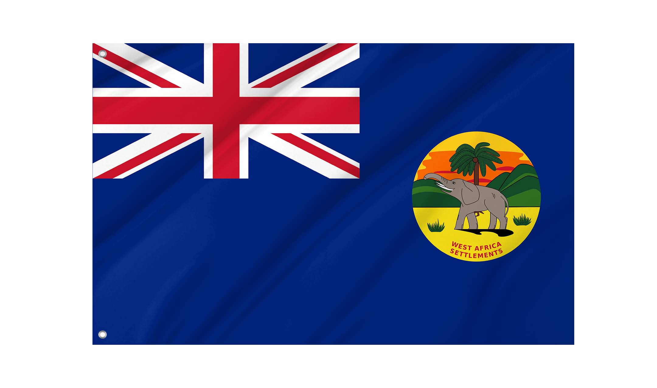 British West Africa 1866-1888 Flag for Indoor & Outdoor Use