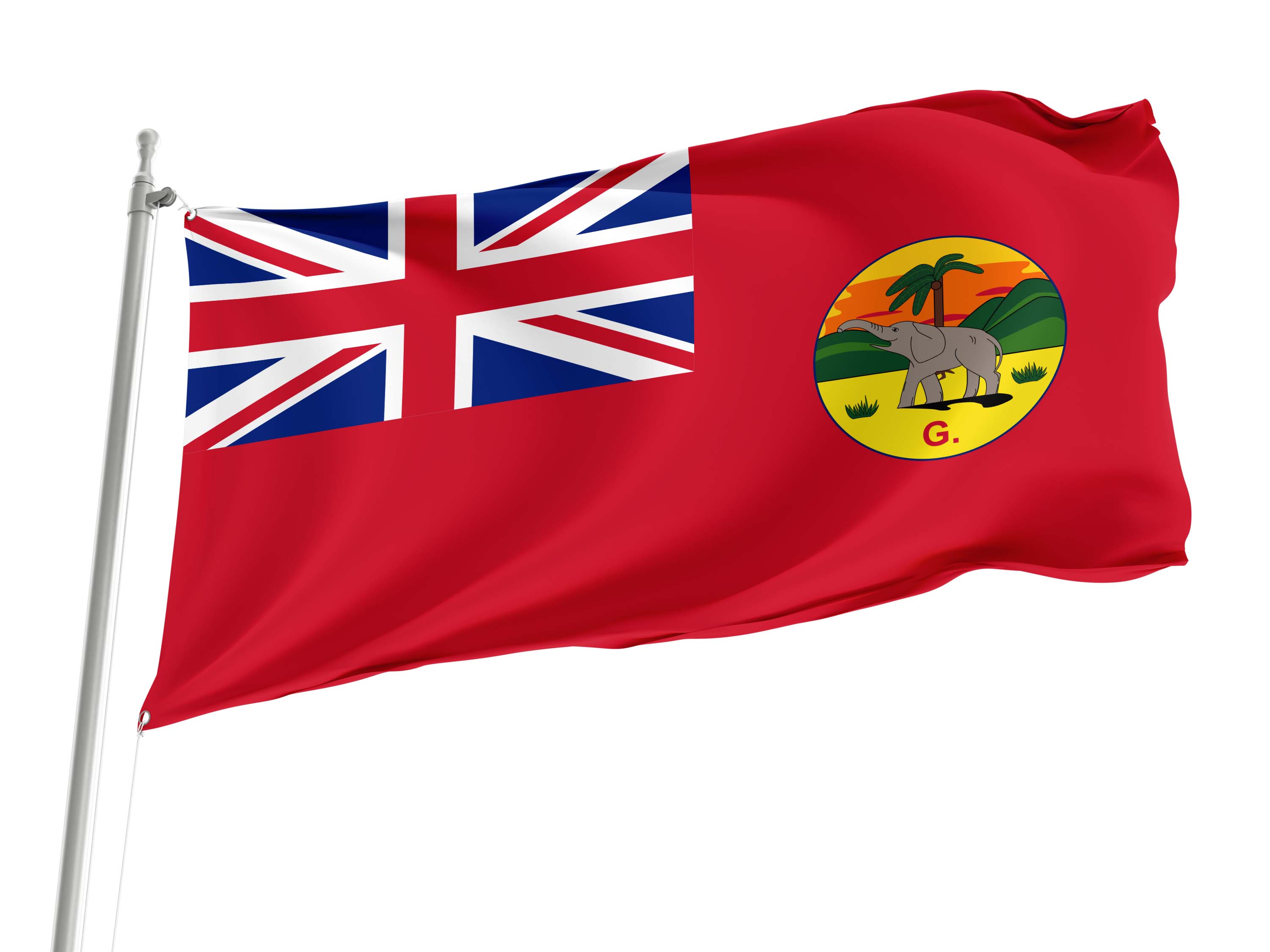 Gambia Colony and Protectorate 1889-1965 Civil Ensign Flag for Indoor & Outdoor Use