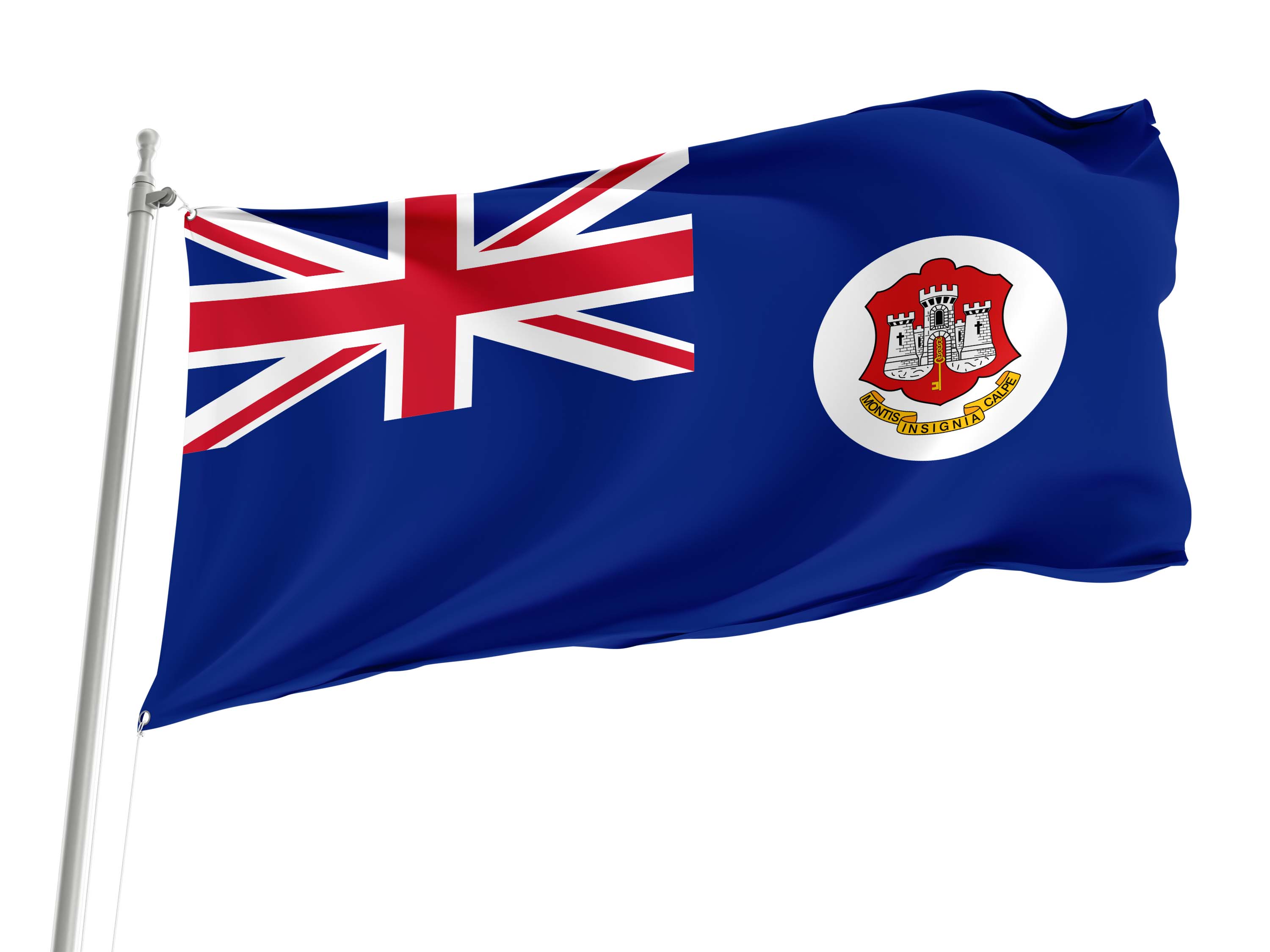 Gibraltar 1875-1921 Flag for Indoor & Outdoor Use