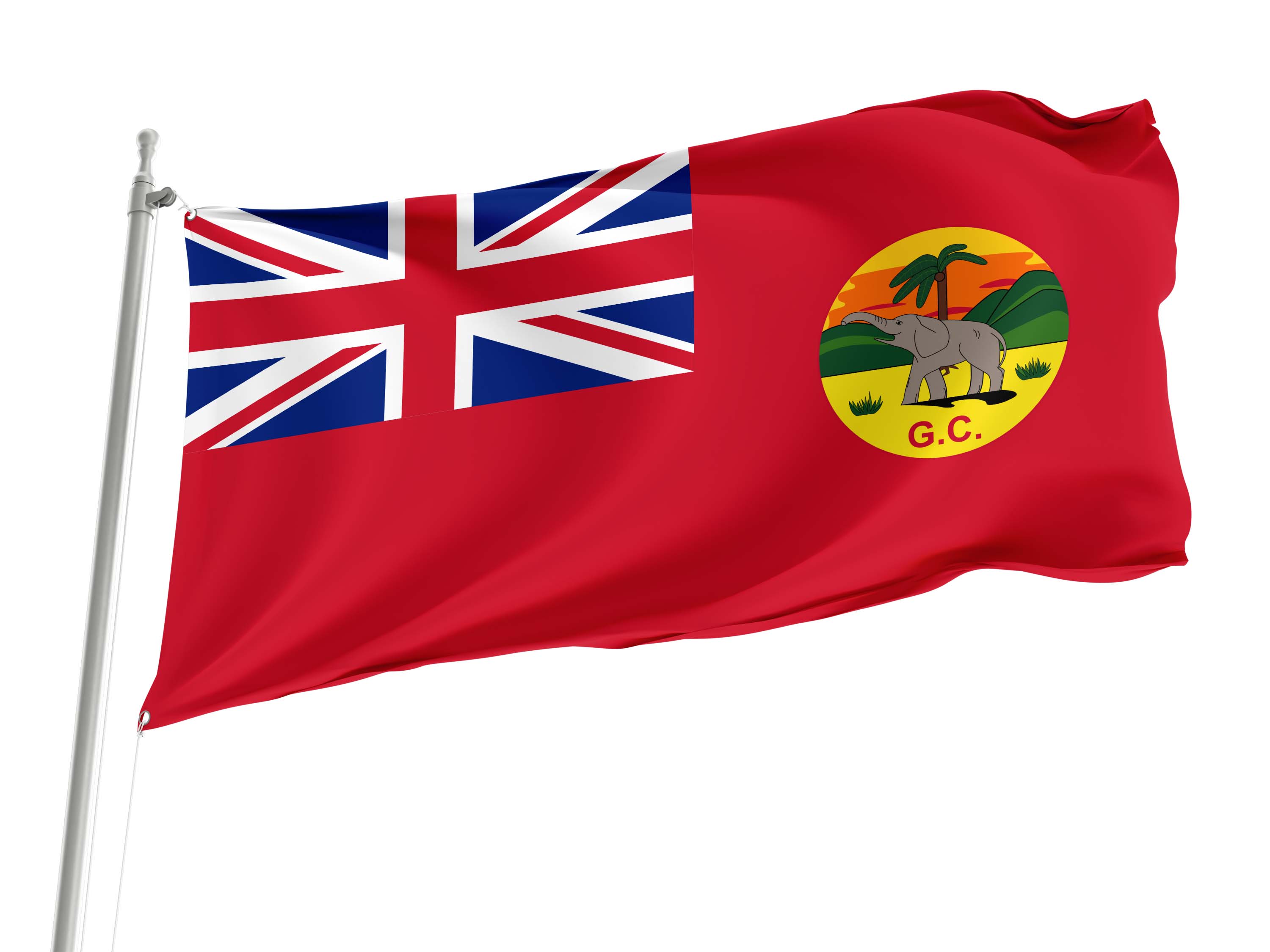 Gold Coast 1877-1957 Civil Ensign Flag for Indoor & Outdoor Use
