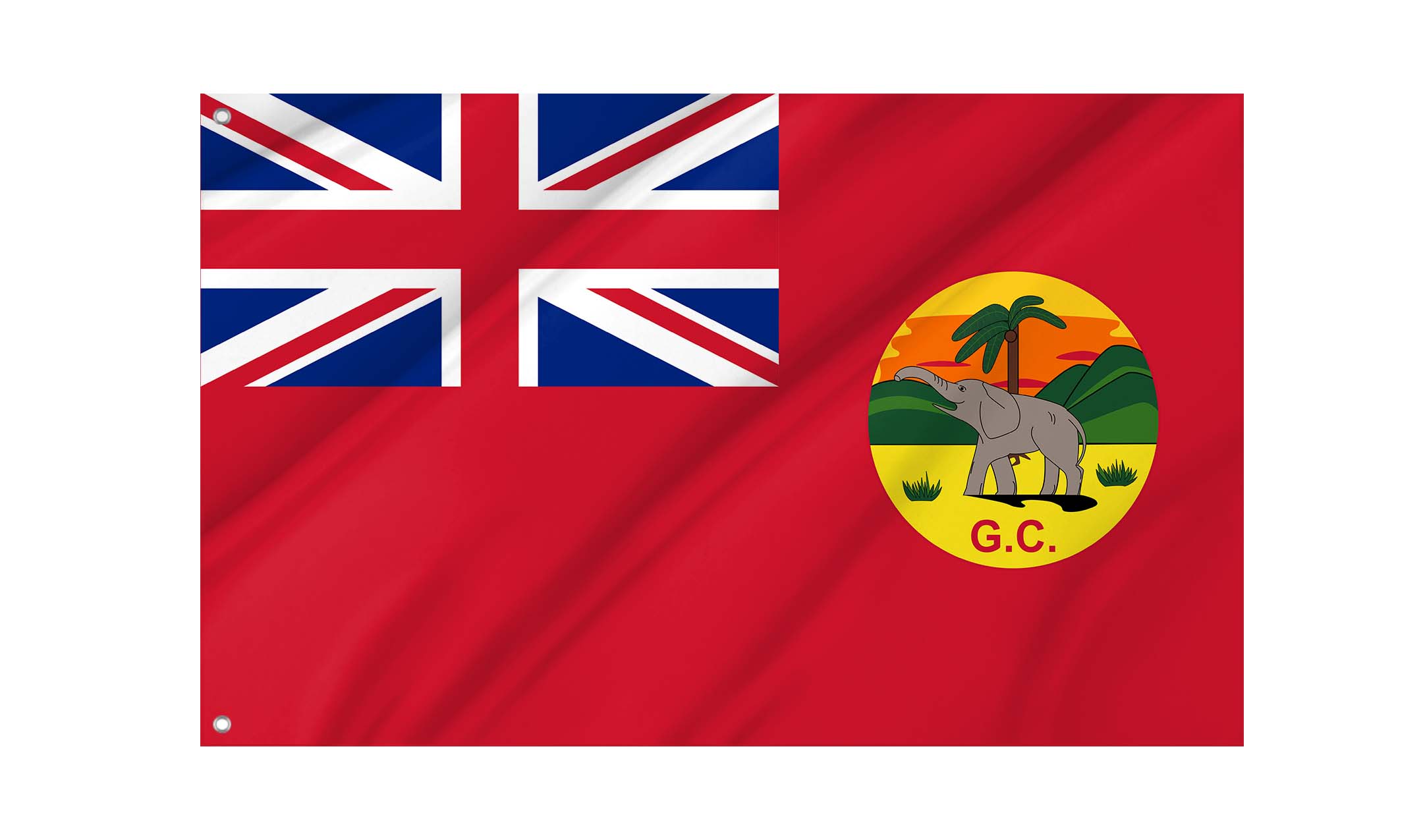 Gold Coast 1877-1957 Civil Ensign Flag for Indoor & Outdoor Use