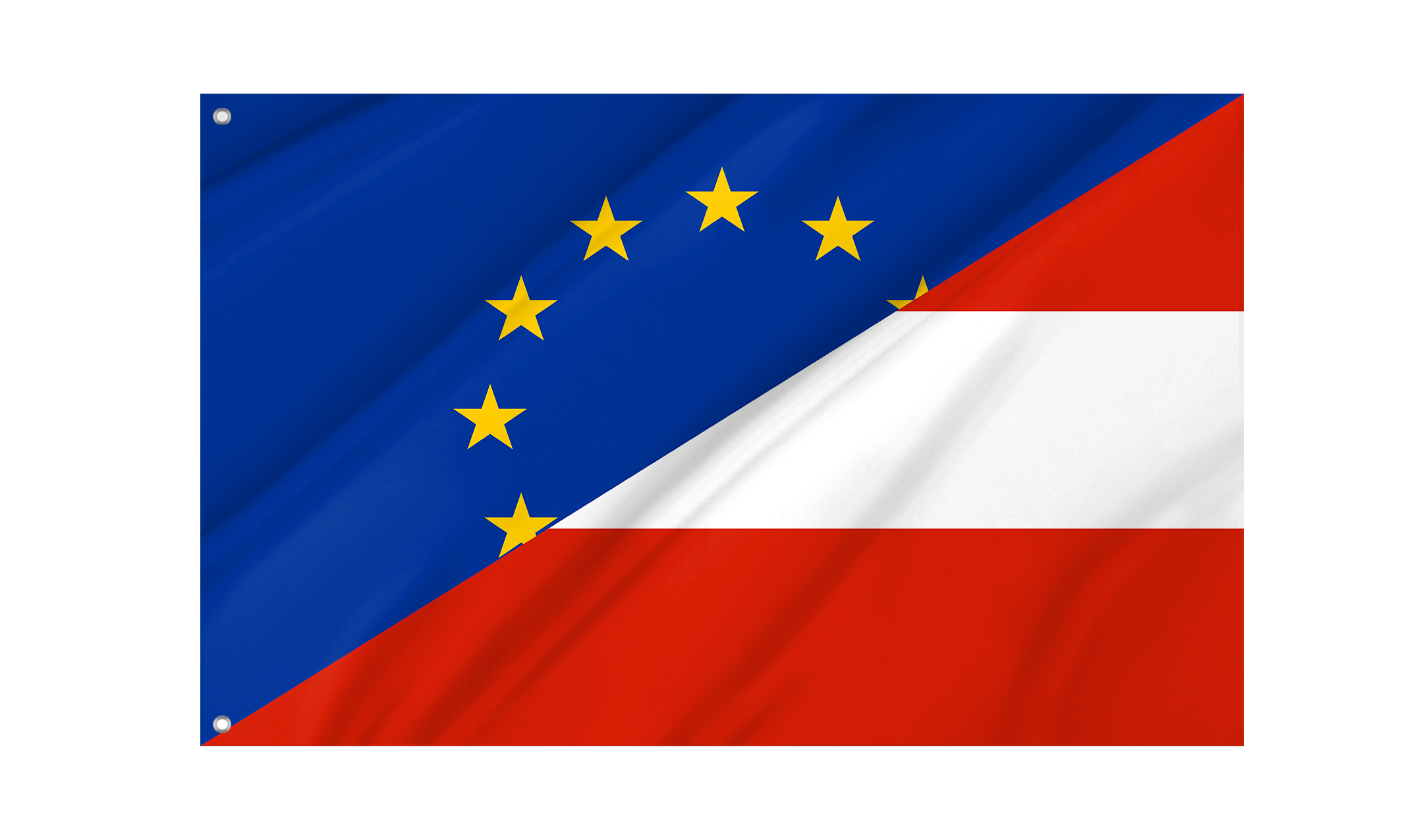 Europe and Austria Friendship Flag for Indoor & Outdoor Use