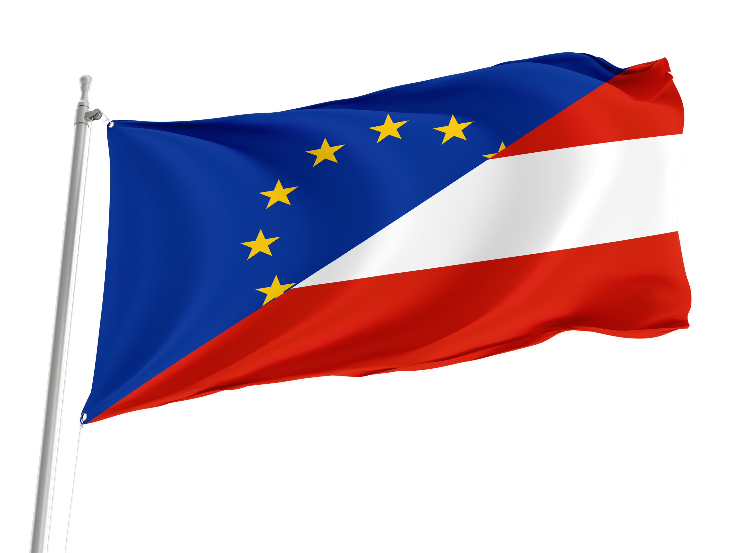 Europe and Austria Friendship Flag for Indoor & Outdoor Use
