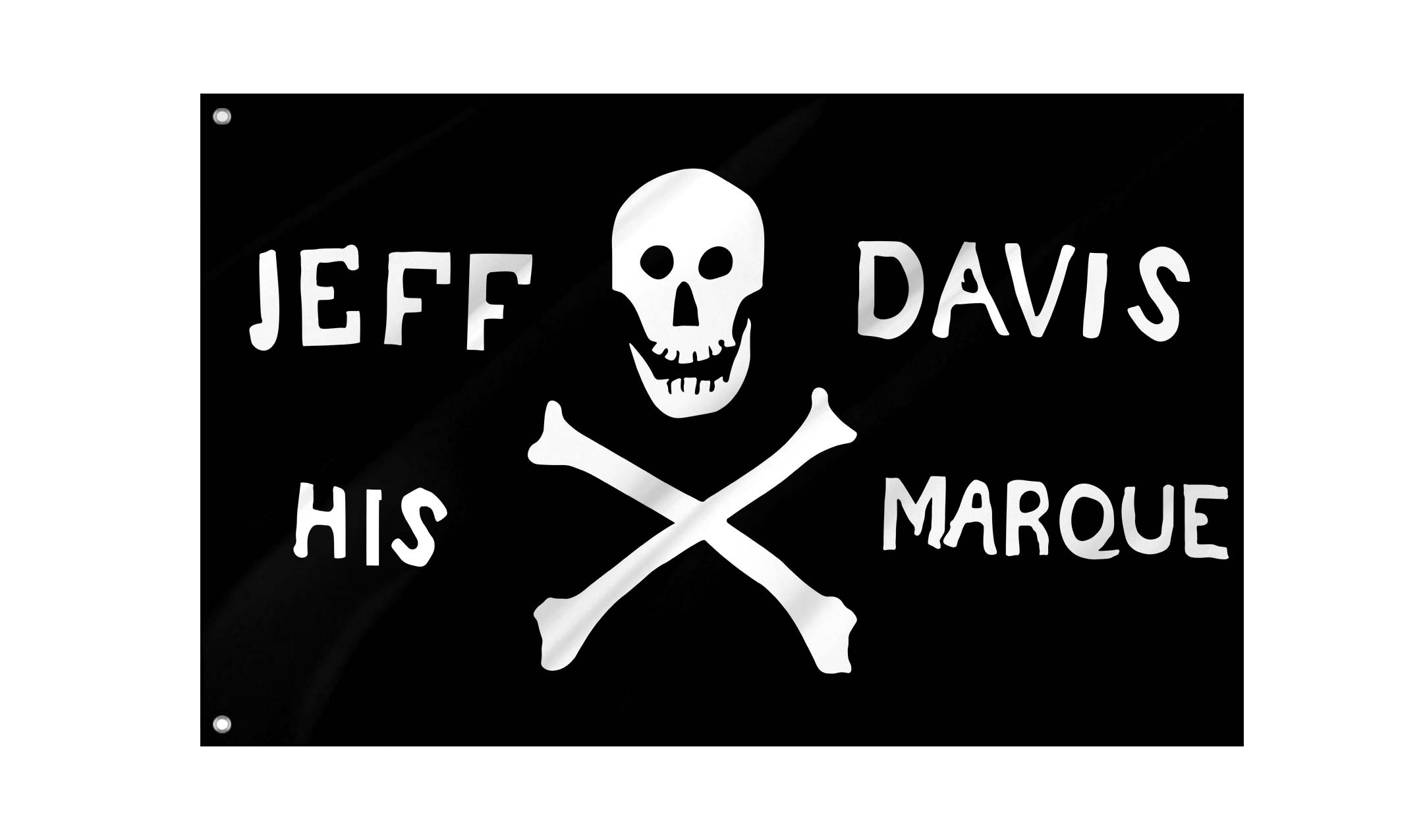 Jeff Davis His Marque Flag for Indoor & Outdoor Use