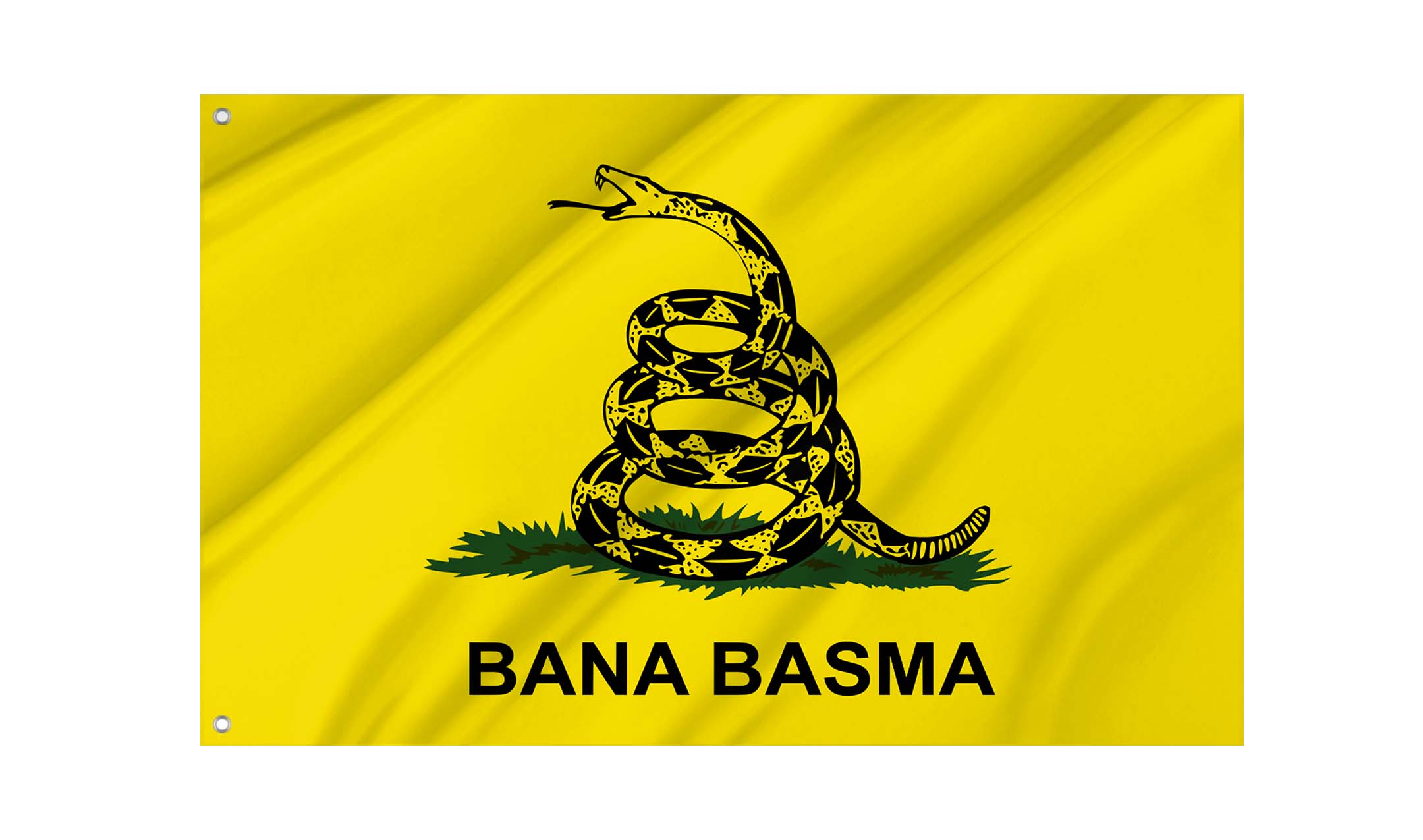 Bana Basma - Gadsden Flag for Indoor & Outdoor Use