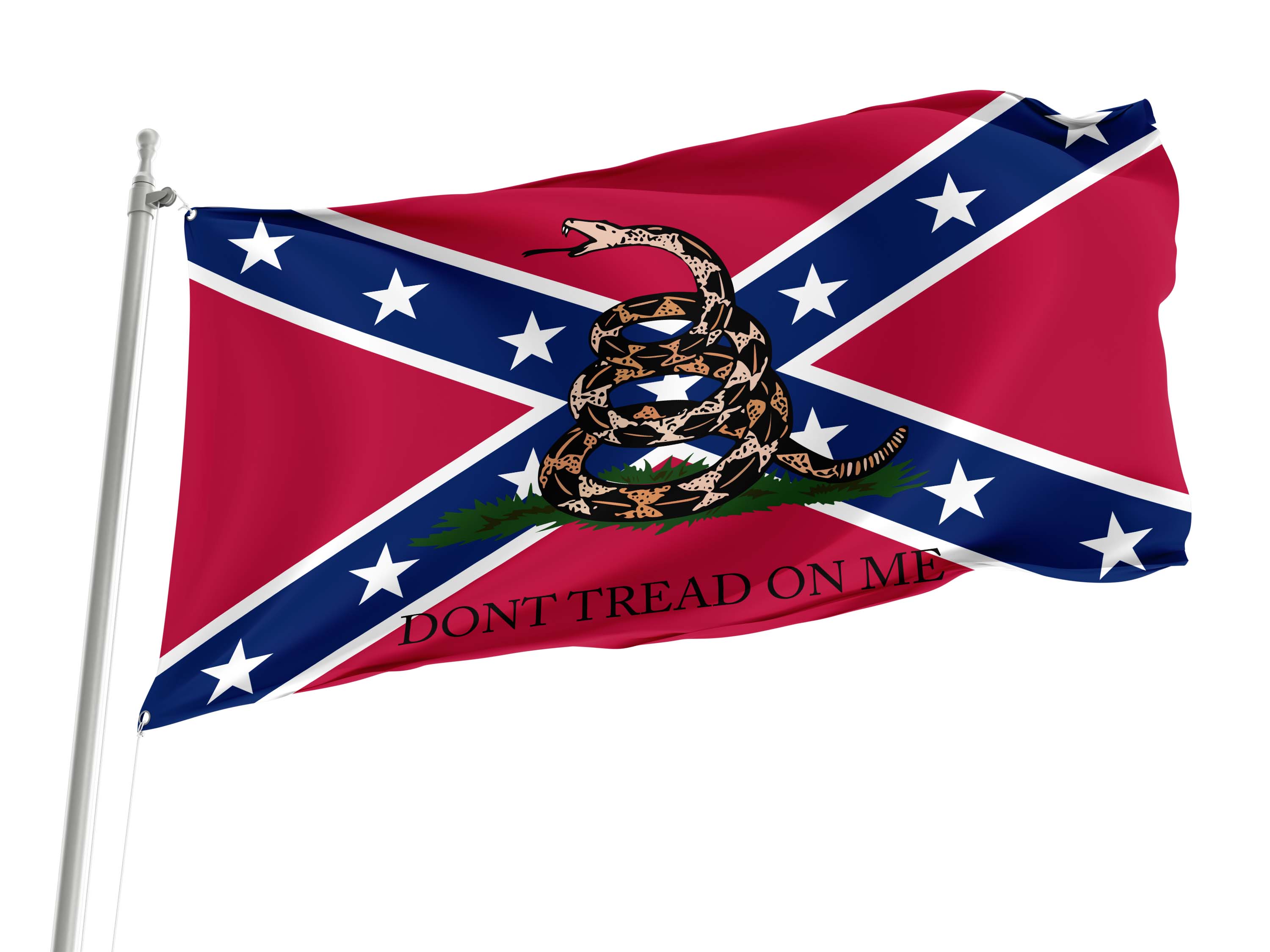 Gadsden Confederate Flag for Indoor & Outdoor Use