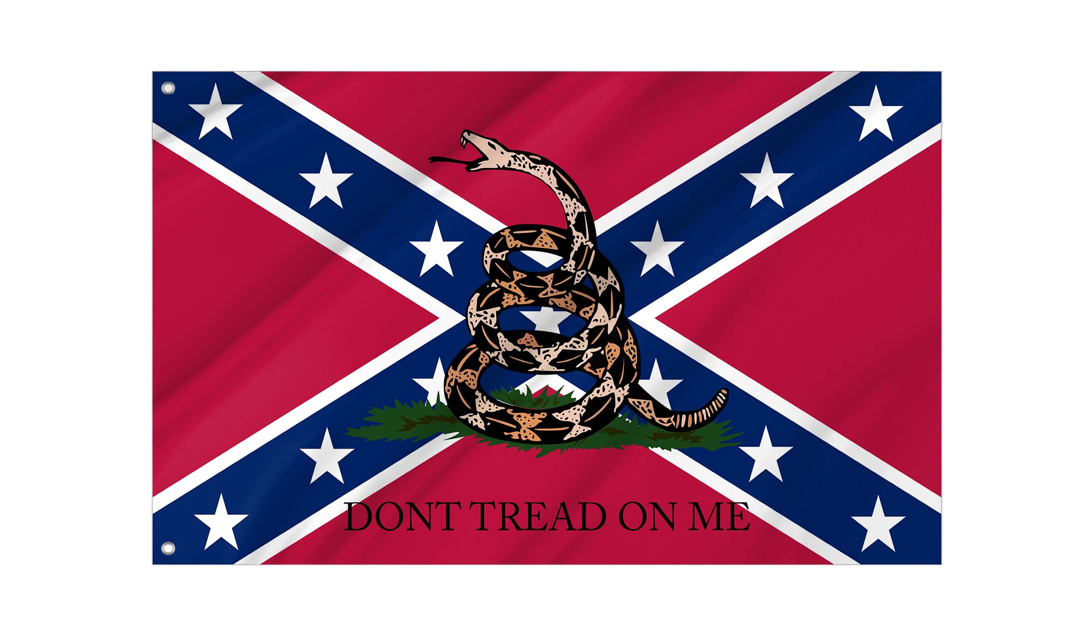 Gadsden Confederate Flag for Indoor & Outdoor Use