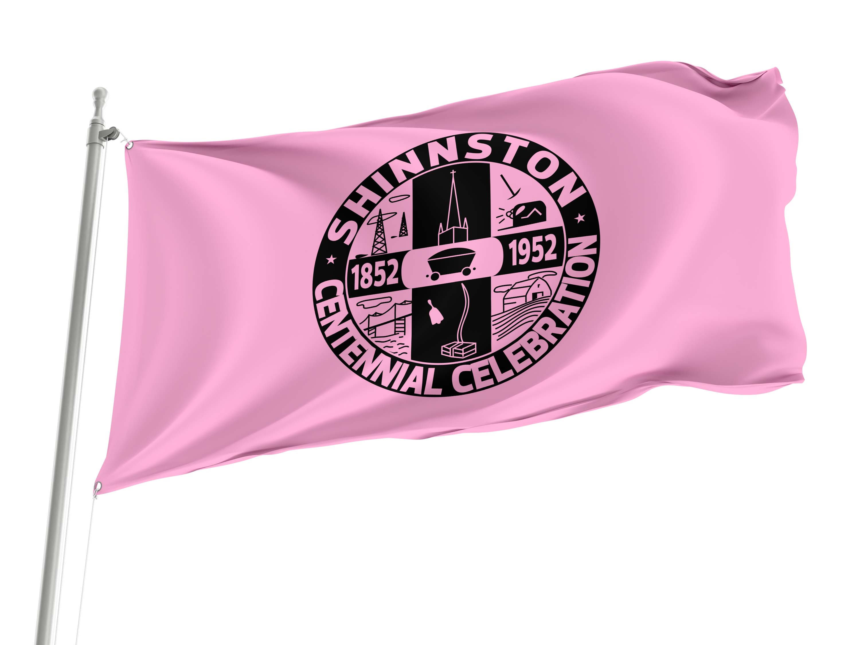 Shinnston, West Virginia 1952 Flag for Indoor & Outdoor Use