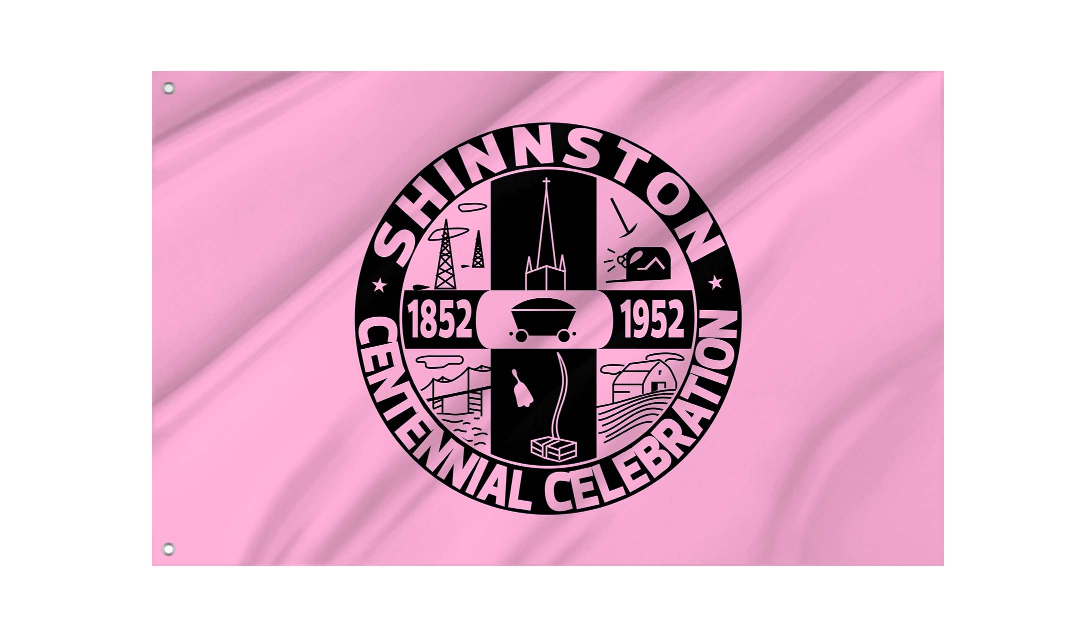 Shinnston, West Virginia 1952 Flag for Indoor & Outdoor Use