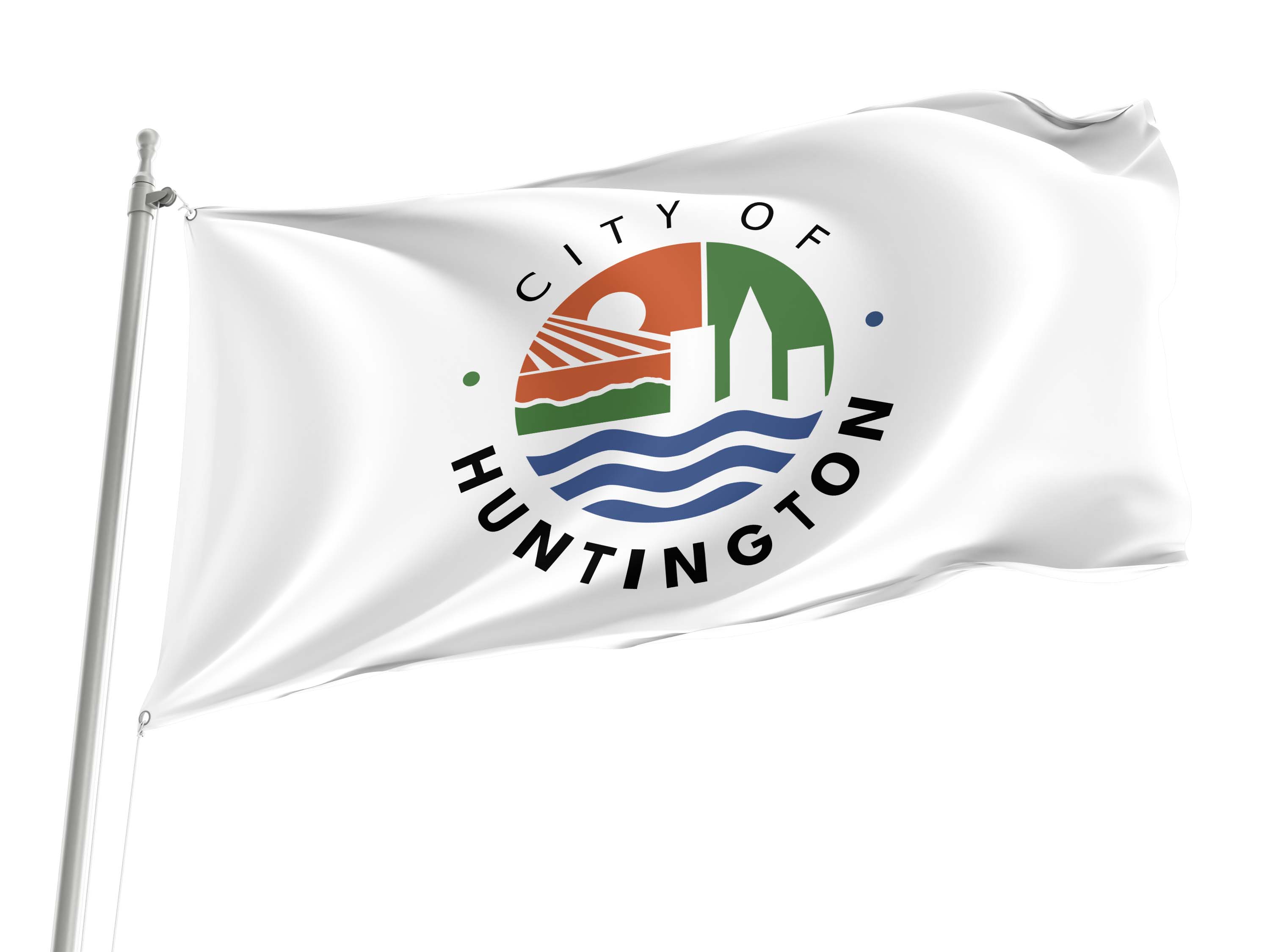 Huntington, West Virginia 2004-2021 Flag for Indoor & Outdoor Use