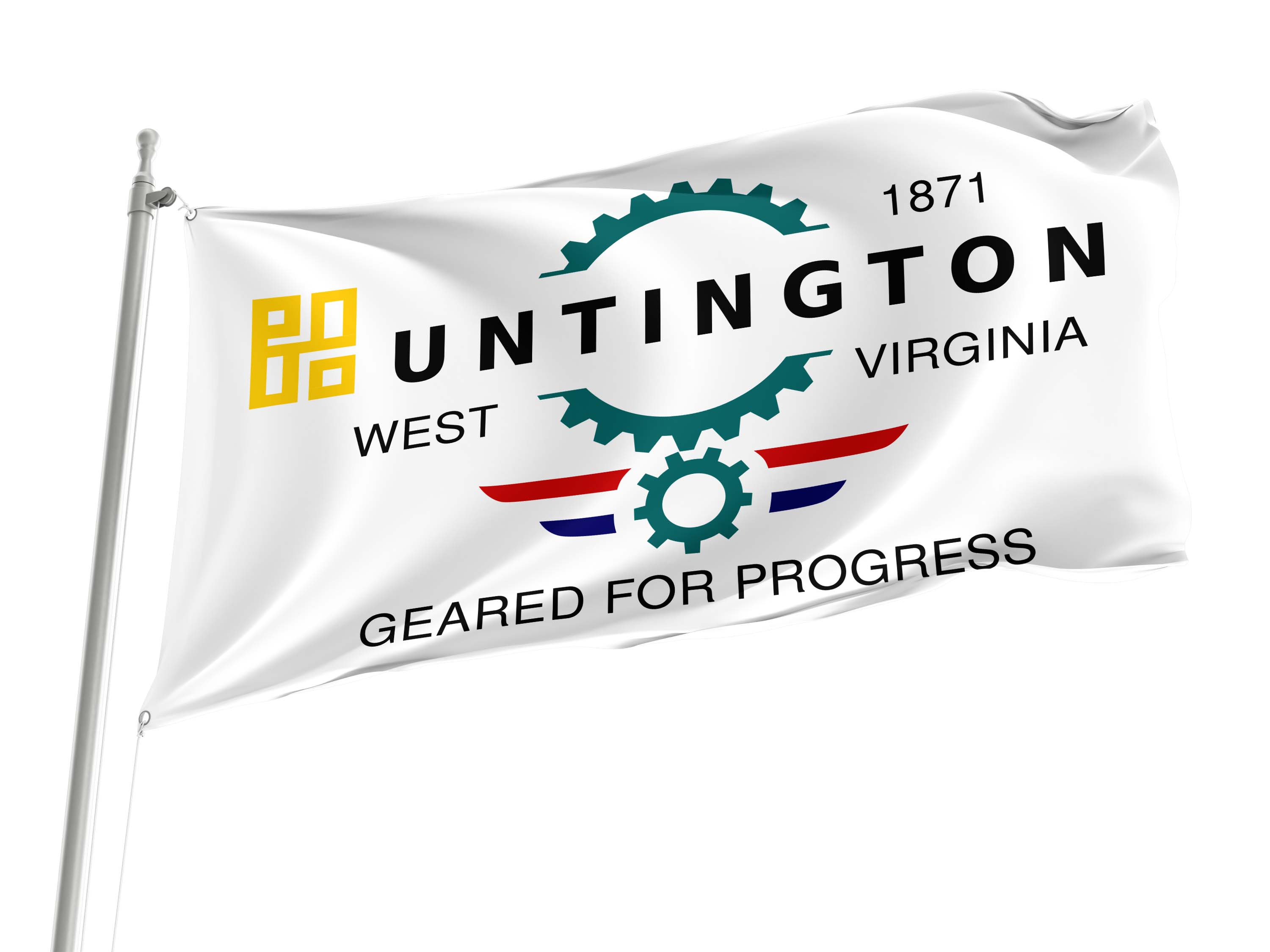 Huntington, West Virginia Until 2004 Flag for Indoor & Outdoor Use