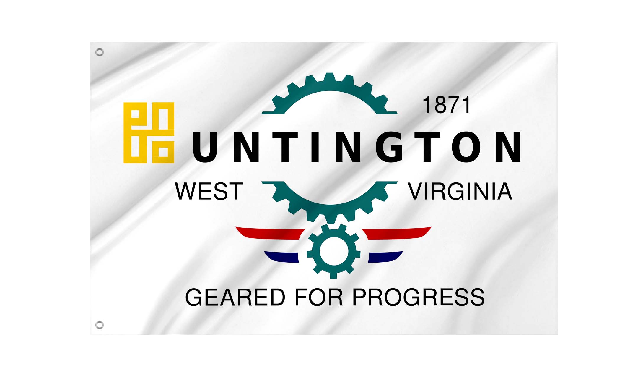 Huntington, West Virginia Until 2004 Flag for Indoor & Outdoor Use