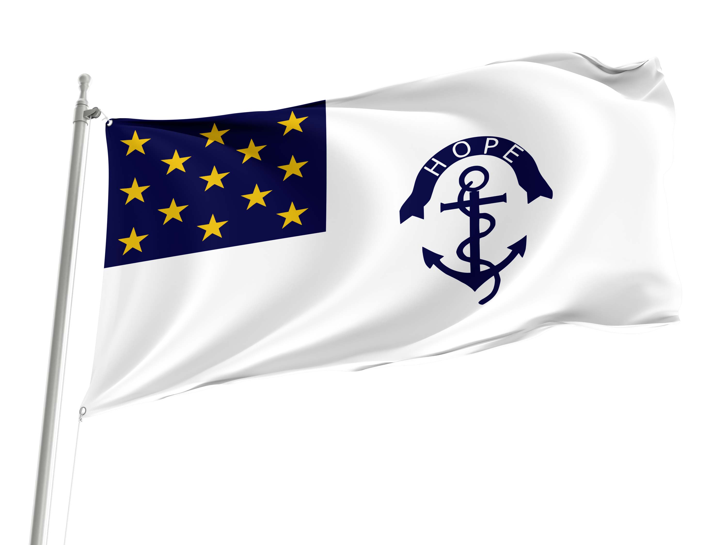 Rhode Island Regimental Flag for Indoor & Outdoor Use