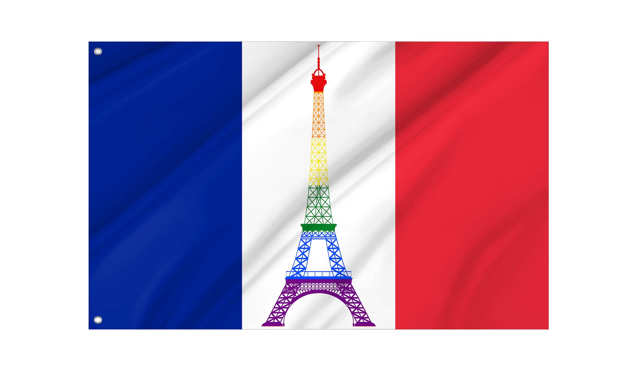 France GAY Flag for Indoor & Outdoor Use