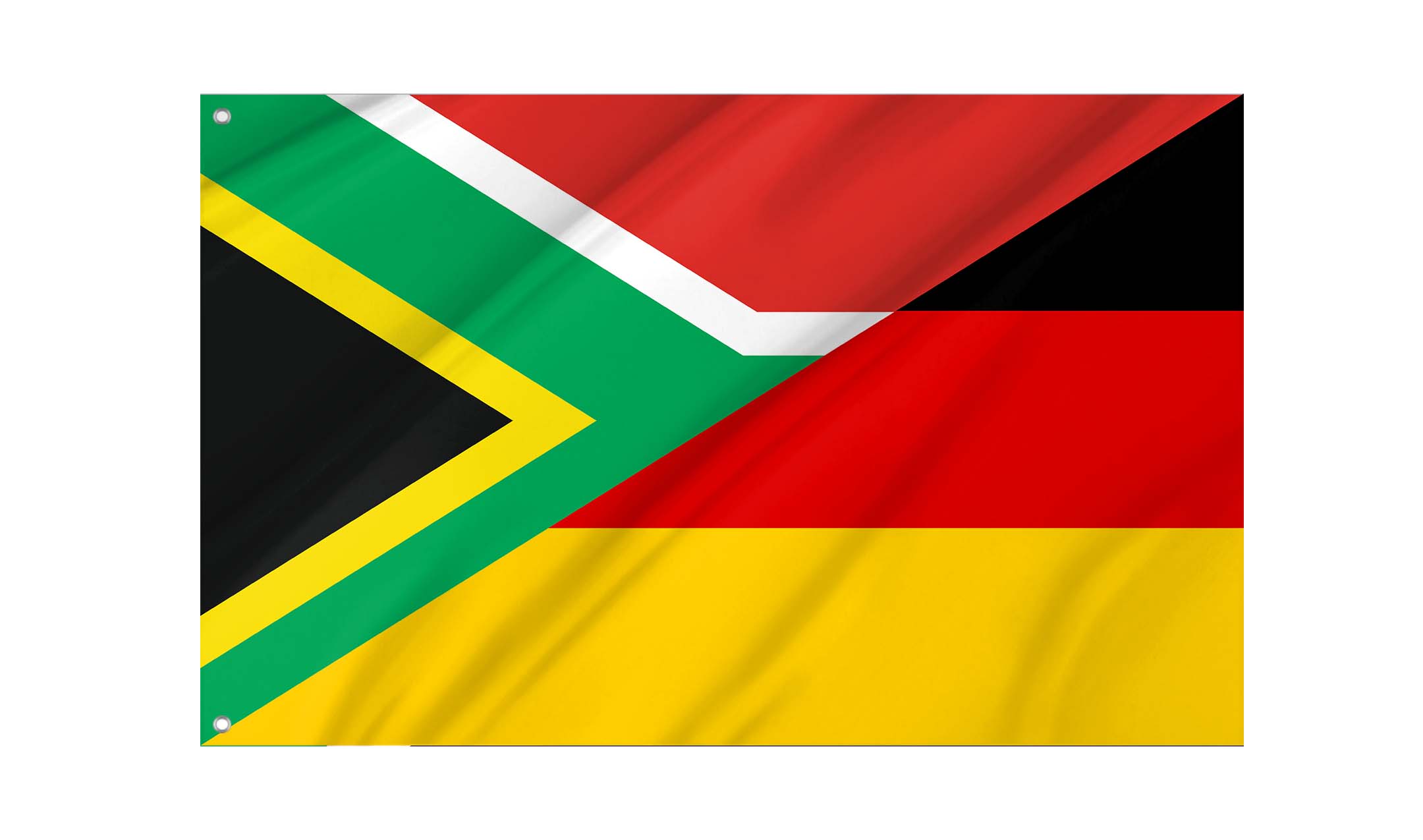 South Africa - Germany Friendship Flag for Indoor & Outdoor Use