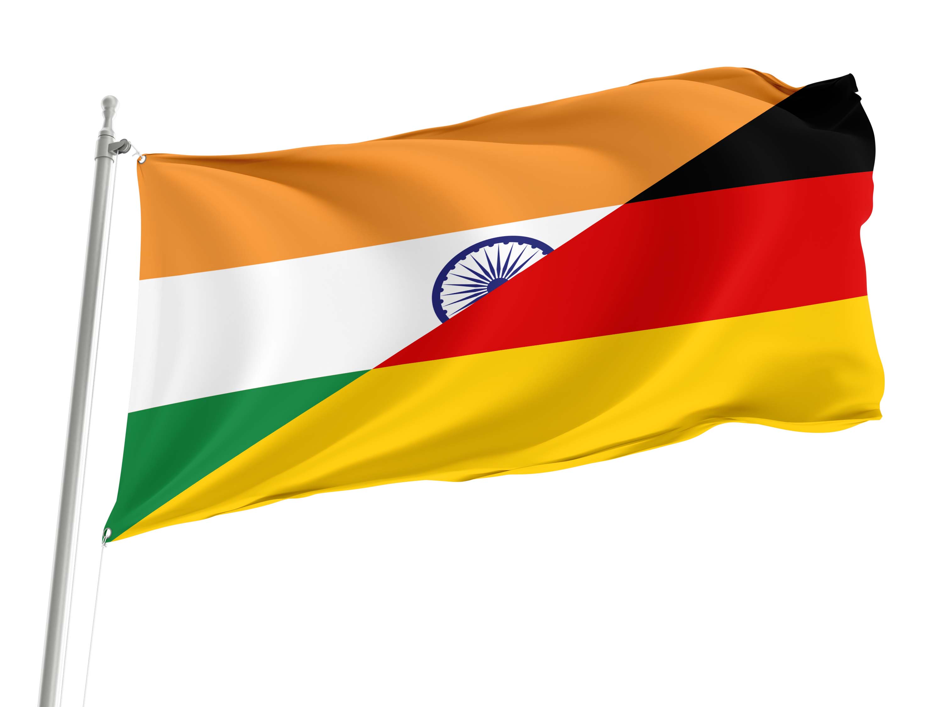 India - Germany Friendship Flag for Indoor & Outdoor Use