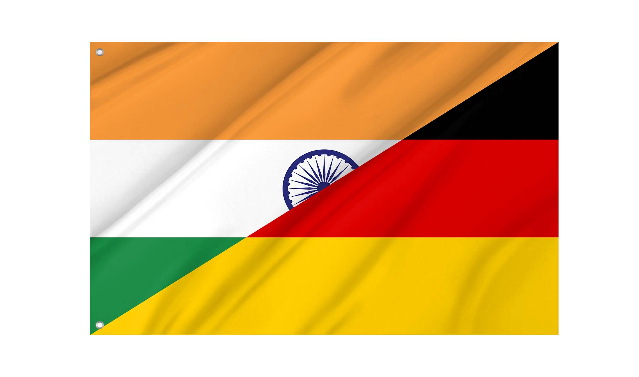 India - Germany Friendship Flag for Indoor & Outdoor Use