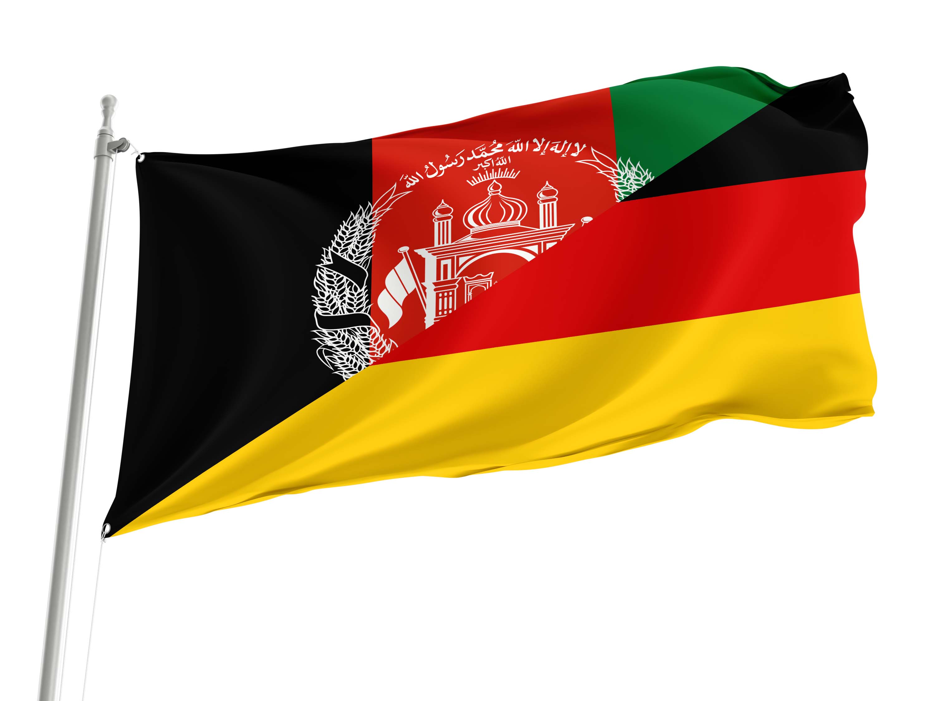 Afghanistan - Germany Friendship Flag for Indoor & Outdoor Use