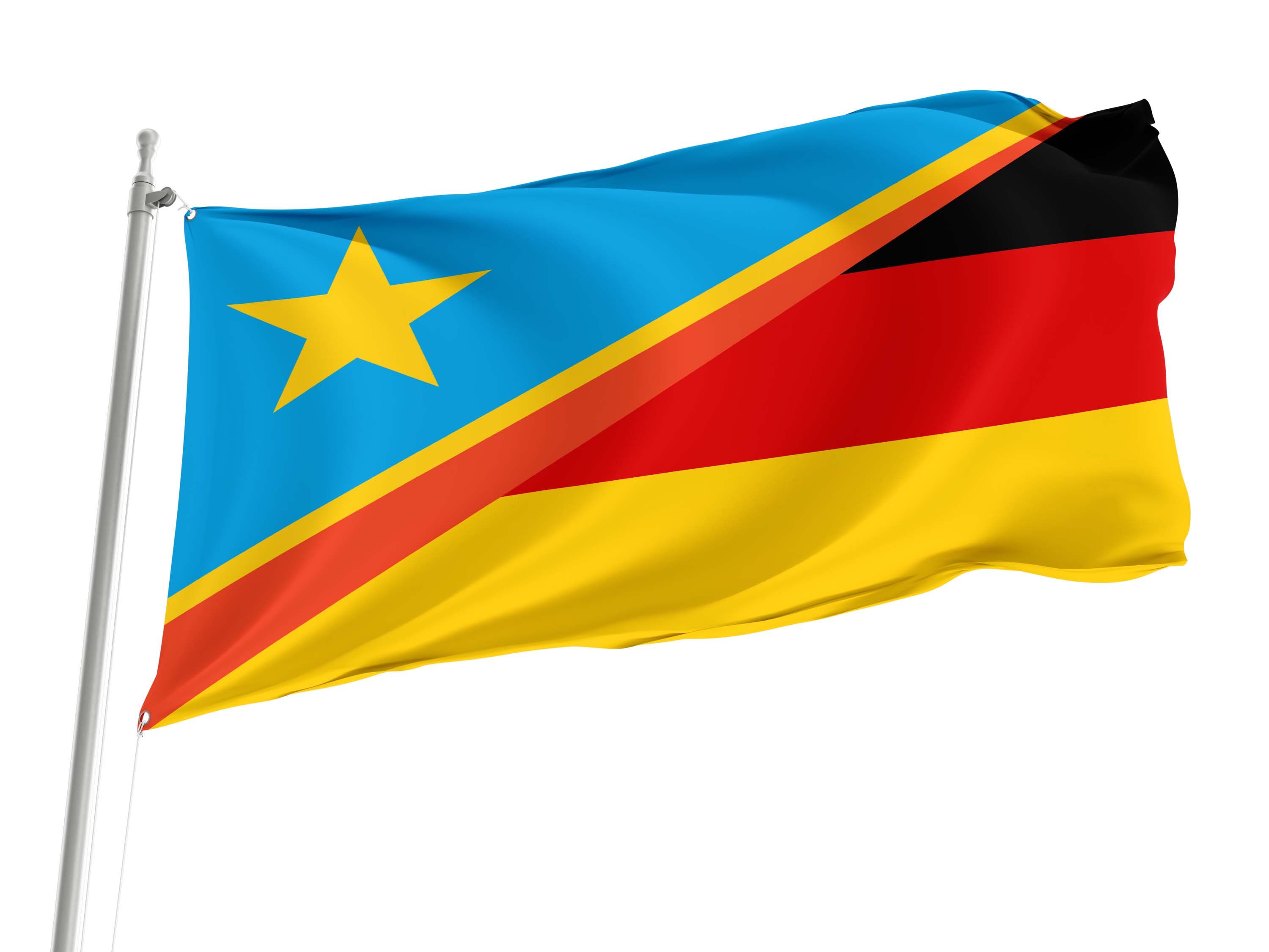 Congo - Germany Friendship Flag for Indoor & Outdoor Use