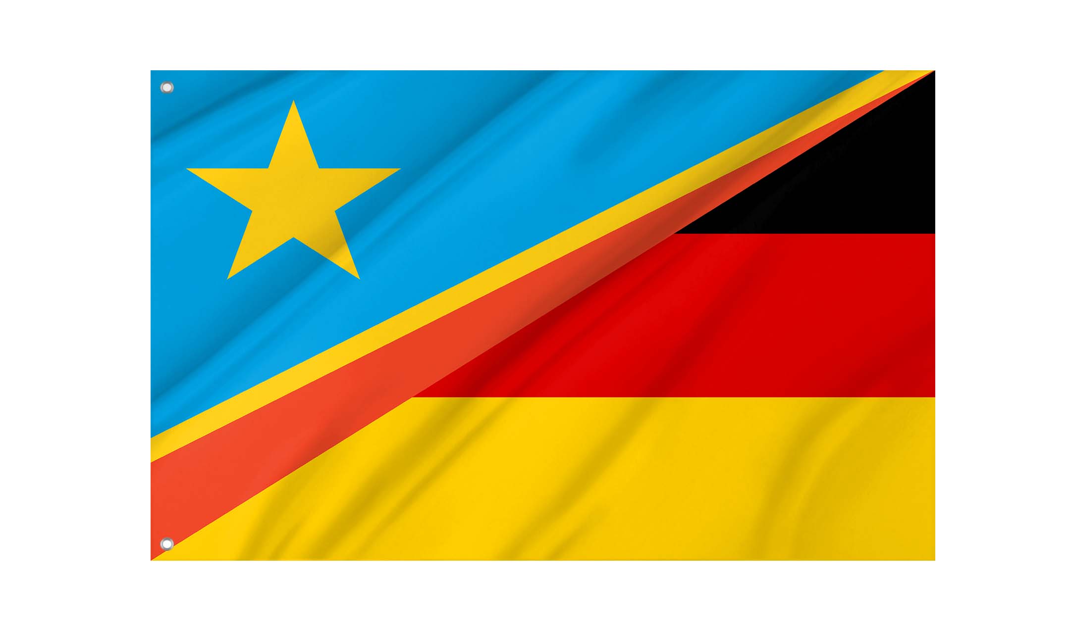 Congo - Germany Friendship Flag for Indoor & Outdoor Use