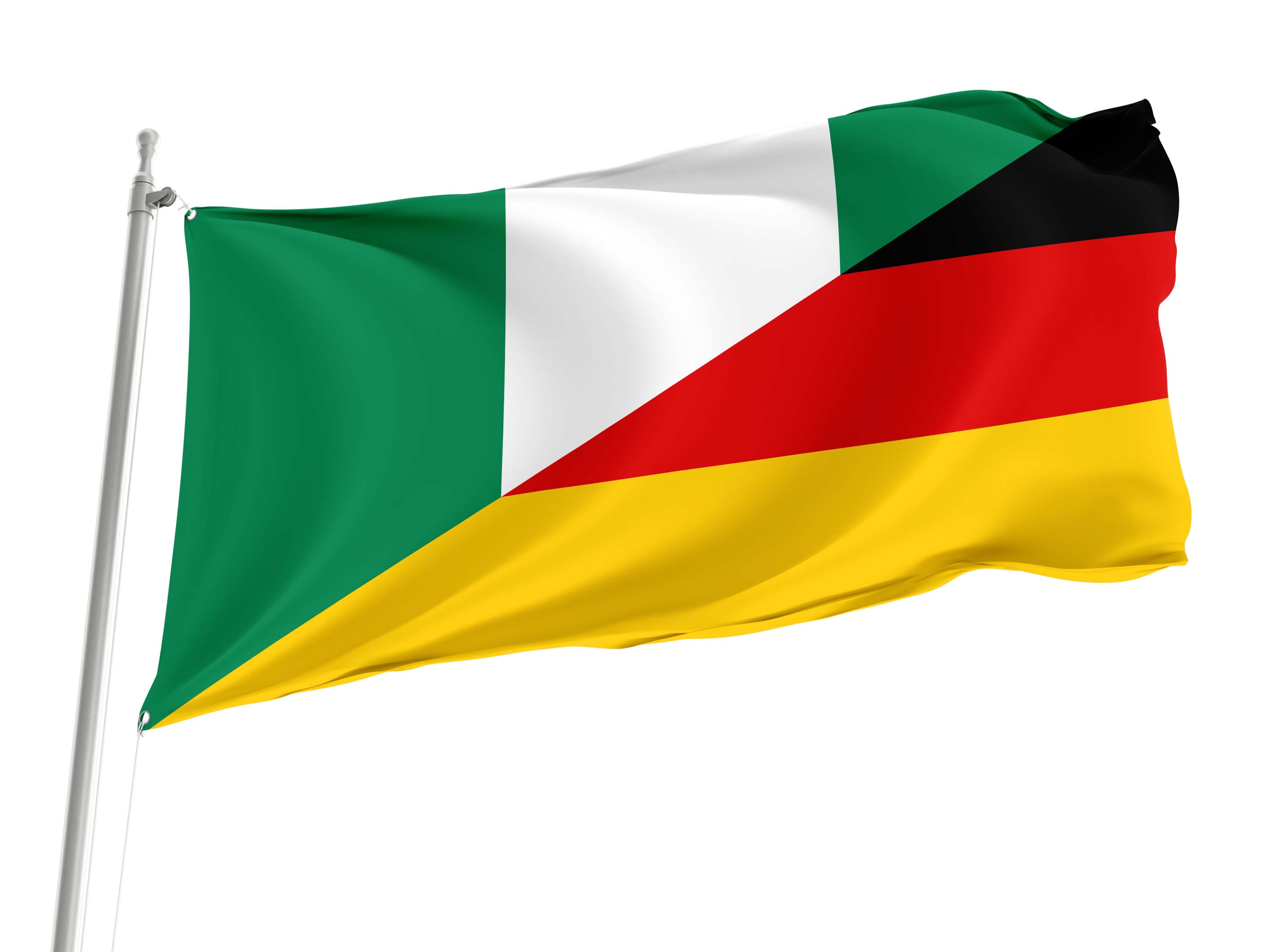 Nigeria - Germany Friendship Flag for Indoor & Outdoor Use