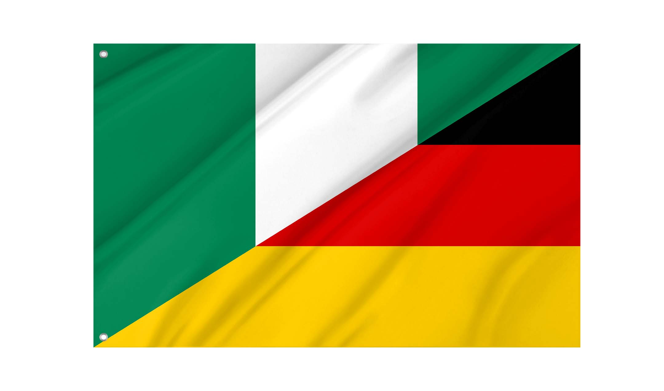 Nigeria - Germany Friendship Flag for Indoor & Outdoor Use