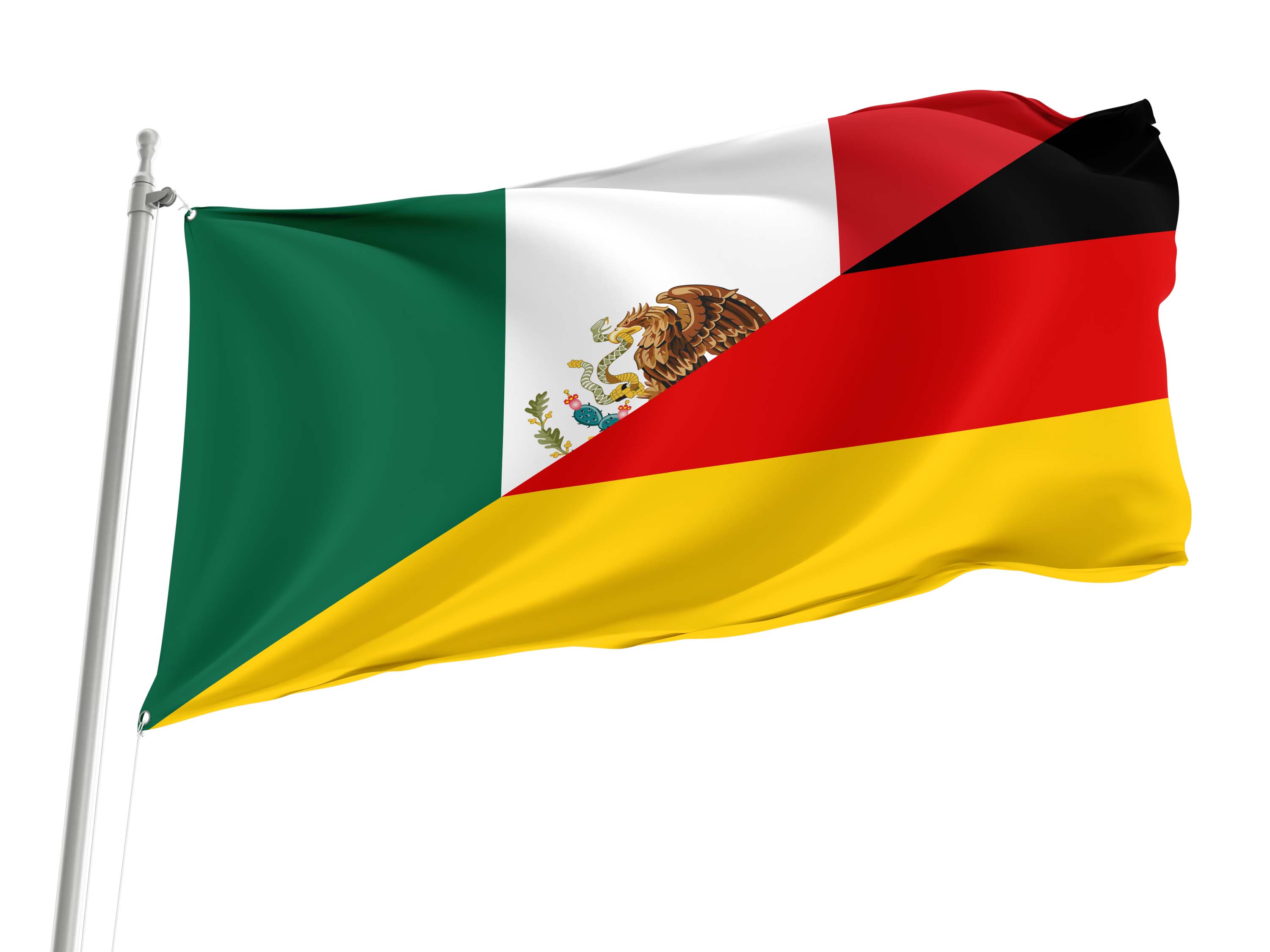 Mexico - Germany Friendship Flag for Indoor & Outdoor Use