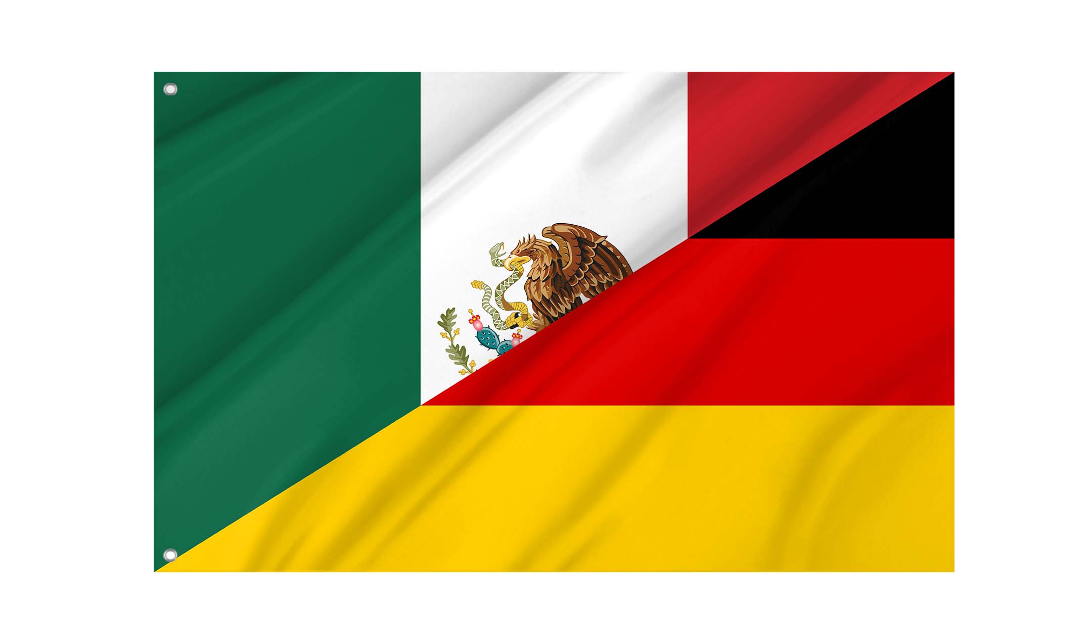 Mexico - Germany Friendship Flag for Indoor & Outdoor Use