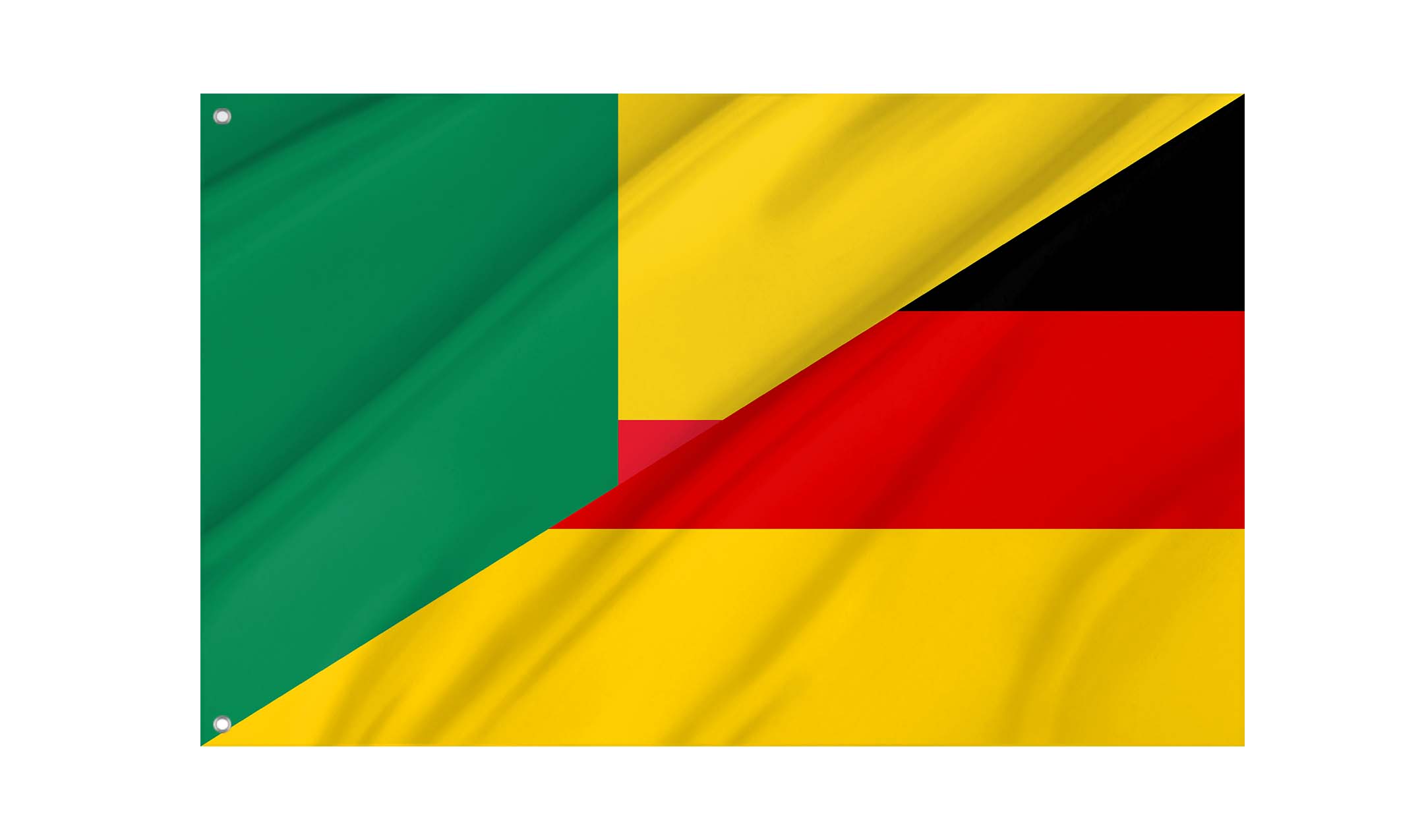 Benin - Germany Friendship Flag for Indoor & Outdoor Use
