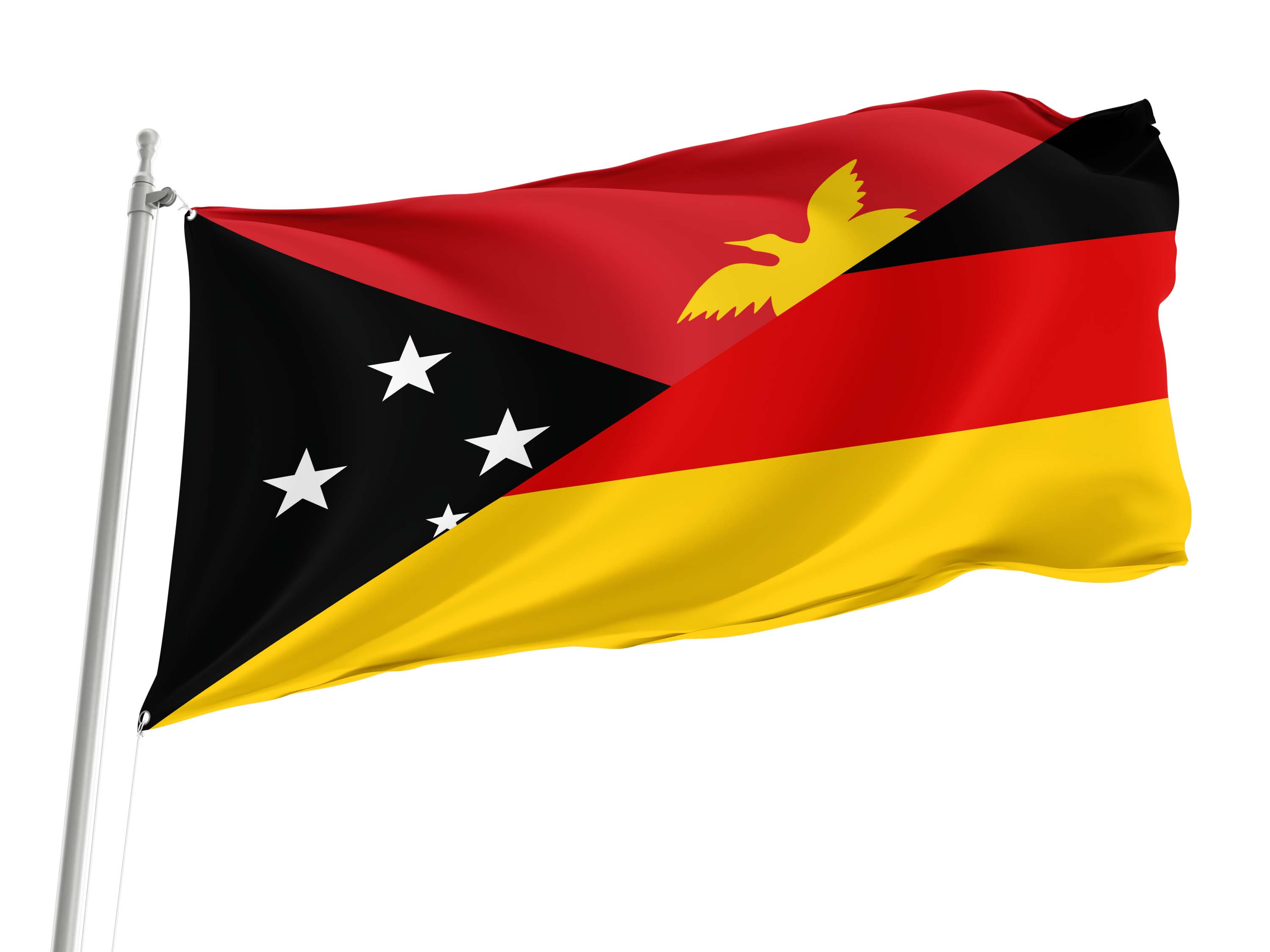 Papua New Guinea - Germany Friendship Flag for Indoor & Outdoor Use