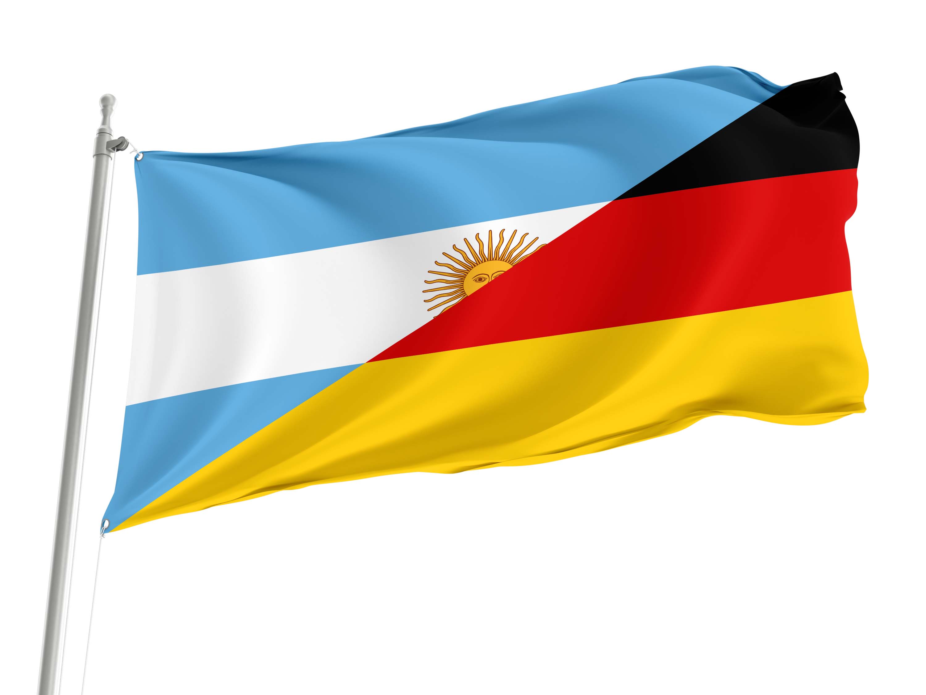 Argentina - Germany Friendship Flag for Indoor & Outdoor Use