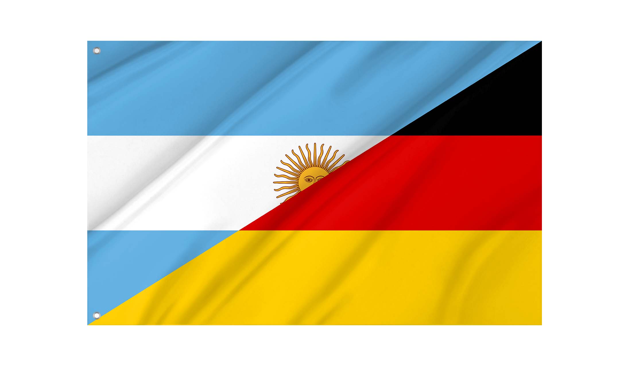 Argentina - Germany Friendship Flag for Indoor & Outdoor Use