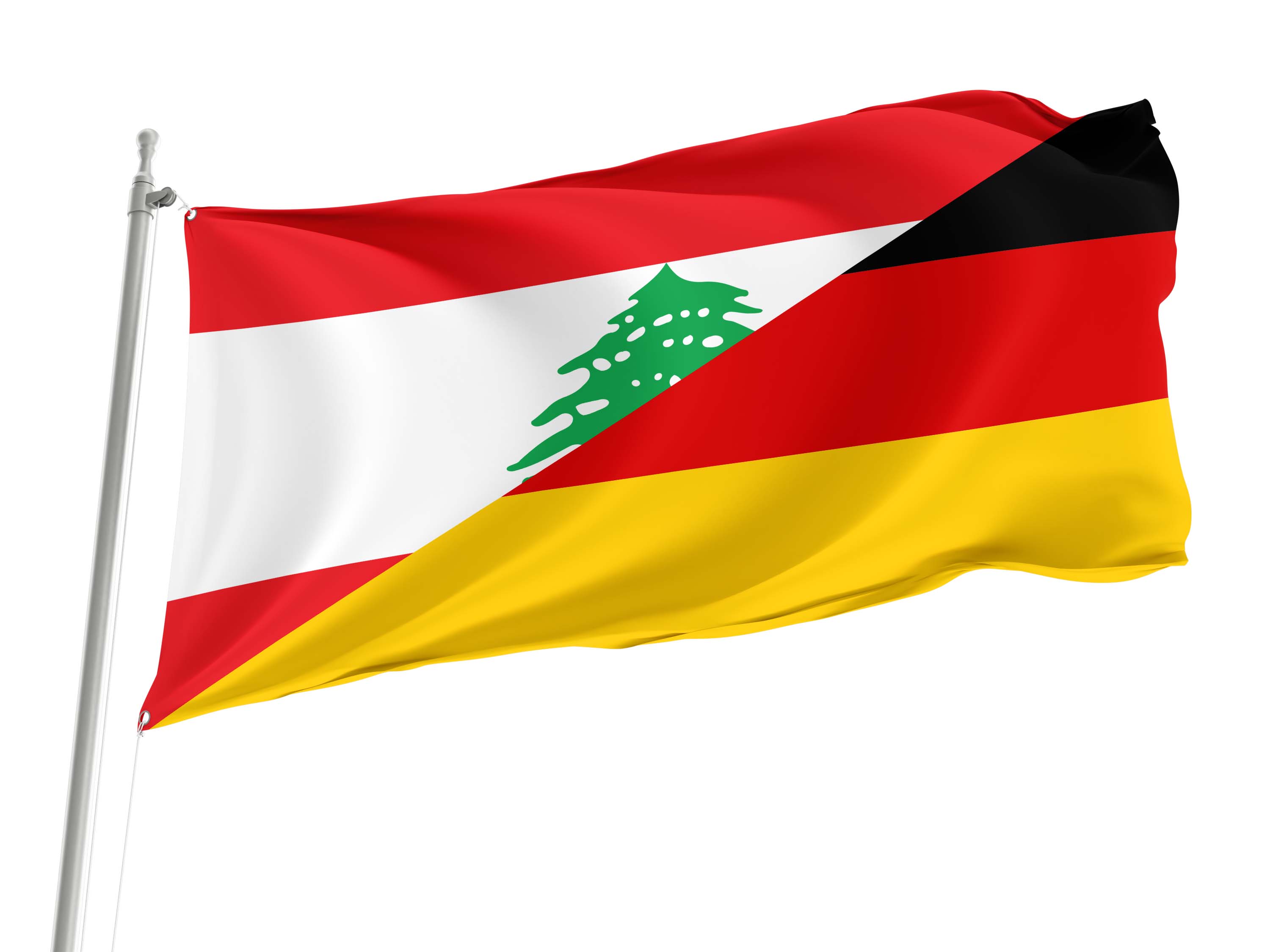 Lebanon - Germany Friendship Flag for Indoor & Outdoor Use