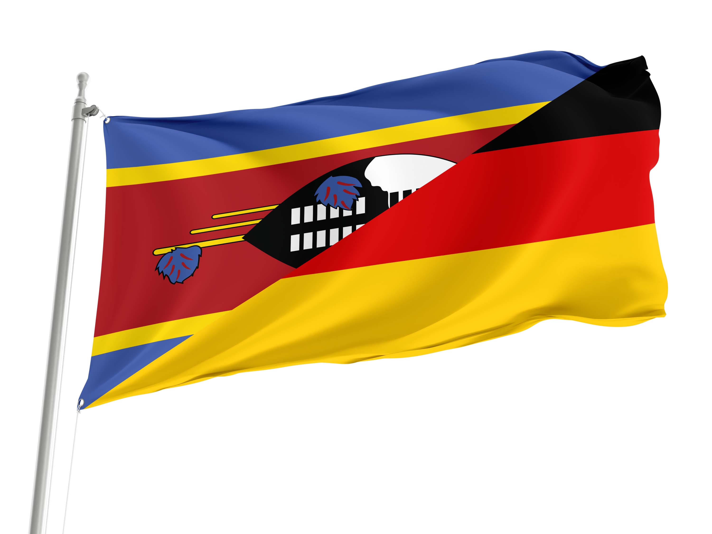 Eswatini - Germany Friendship Flag for Indoor & Outdoor Use