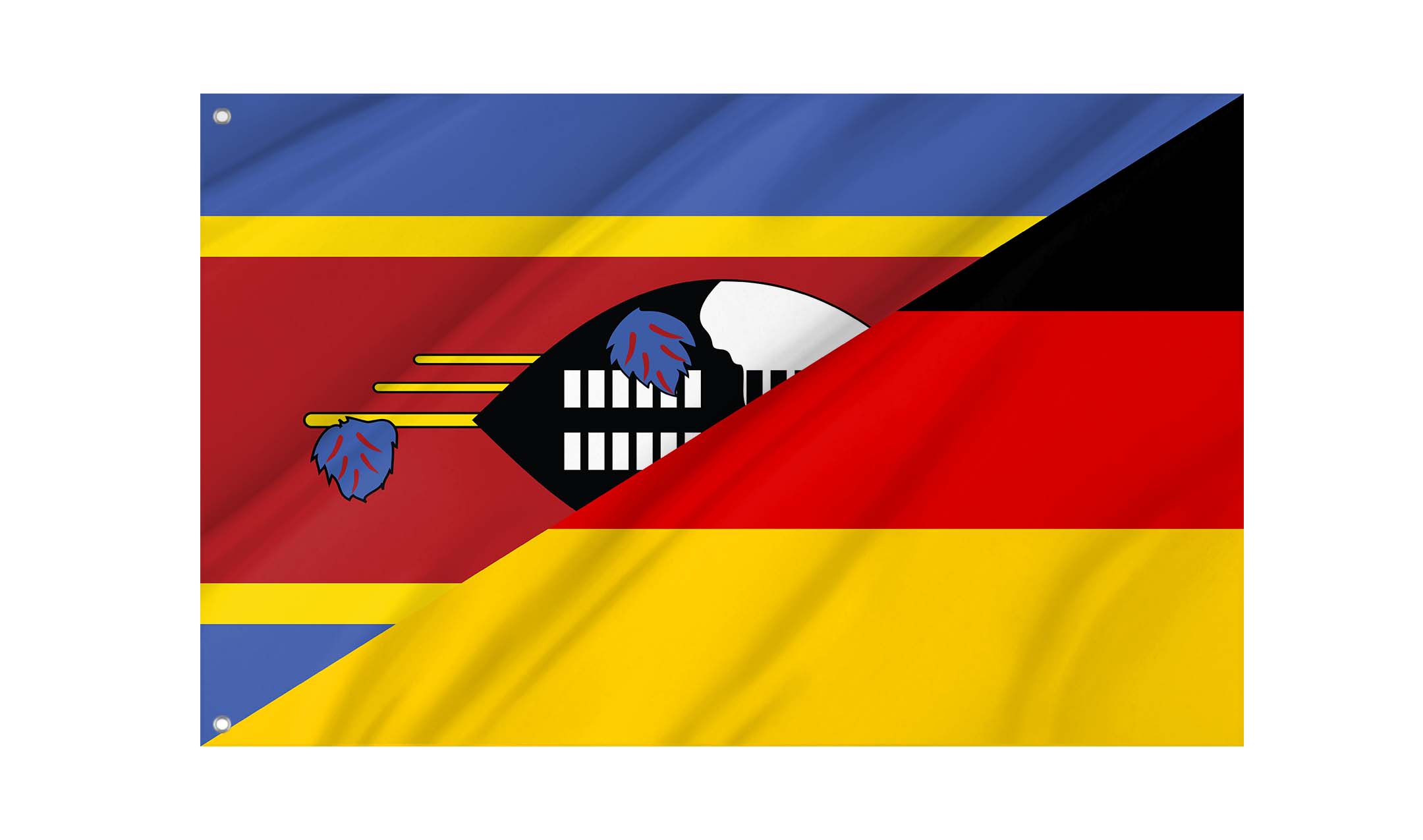 Eswatini - Germany Friendship Flag for Indoor & Outdoor Use