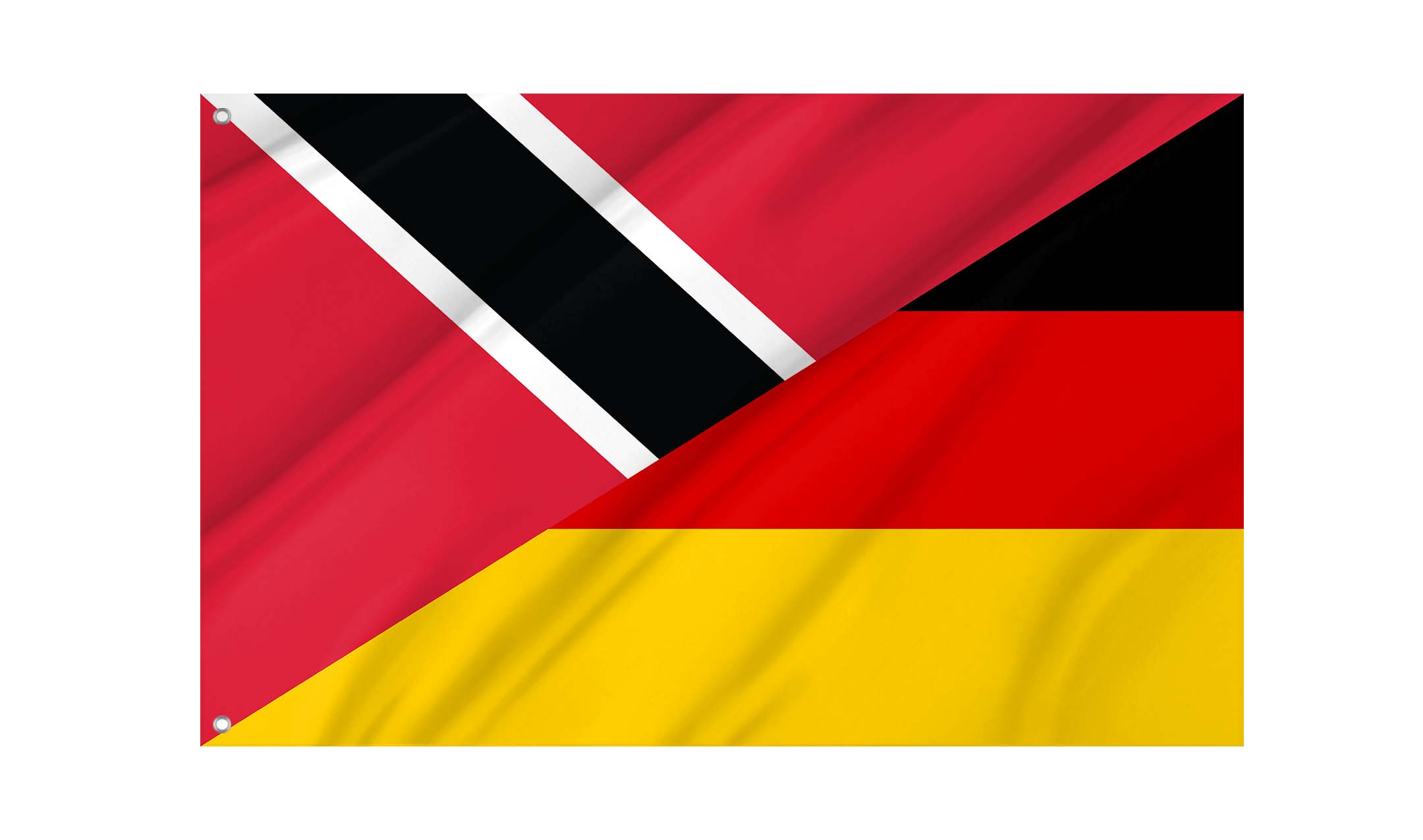 Trinidad and Tobago - Germany Friendship Flag for Indoor & Outdoor Use