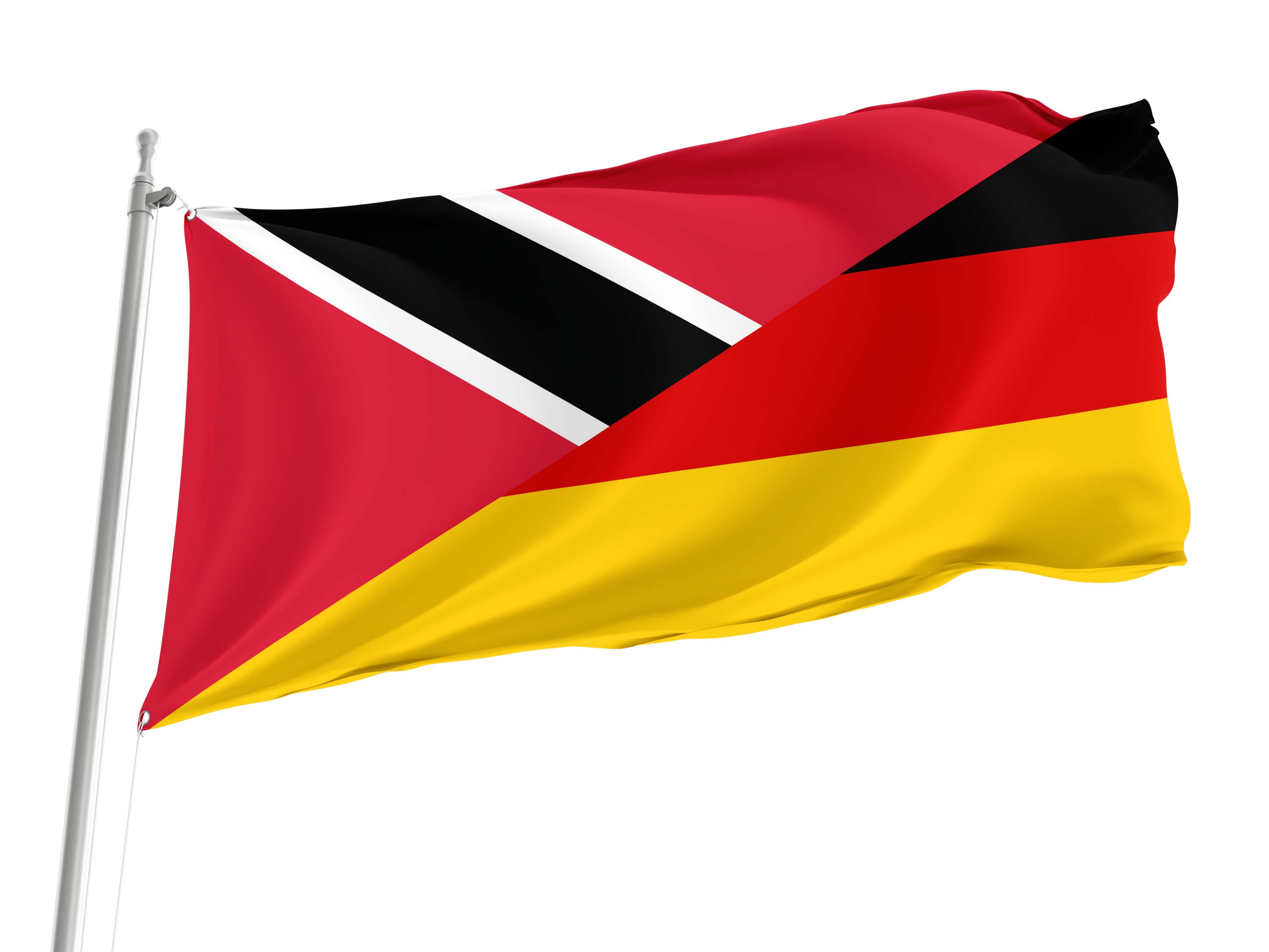 Trinidad and Tobago - Germany Friendship Flag for Indoor & Outdoor Use