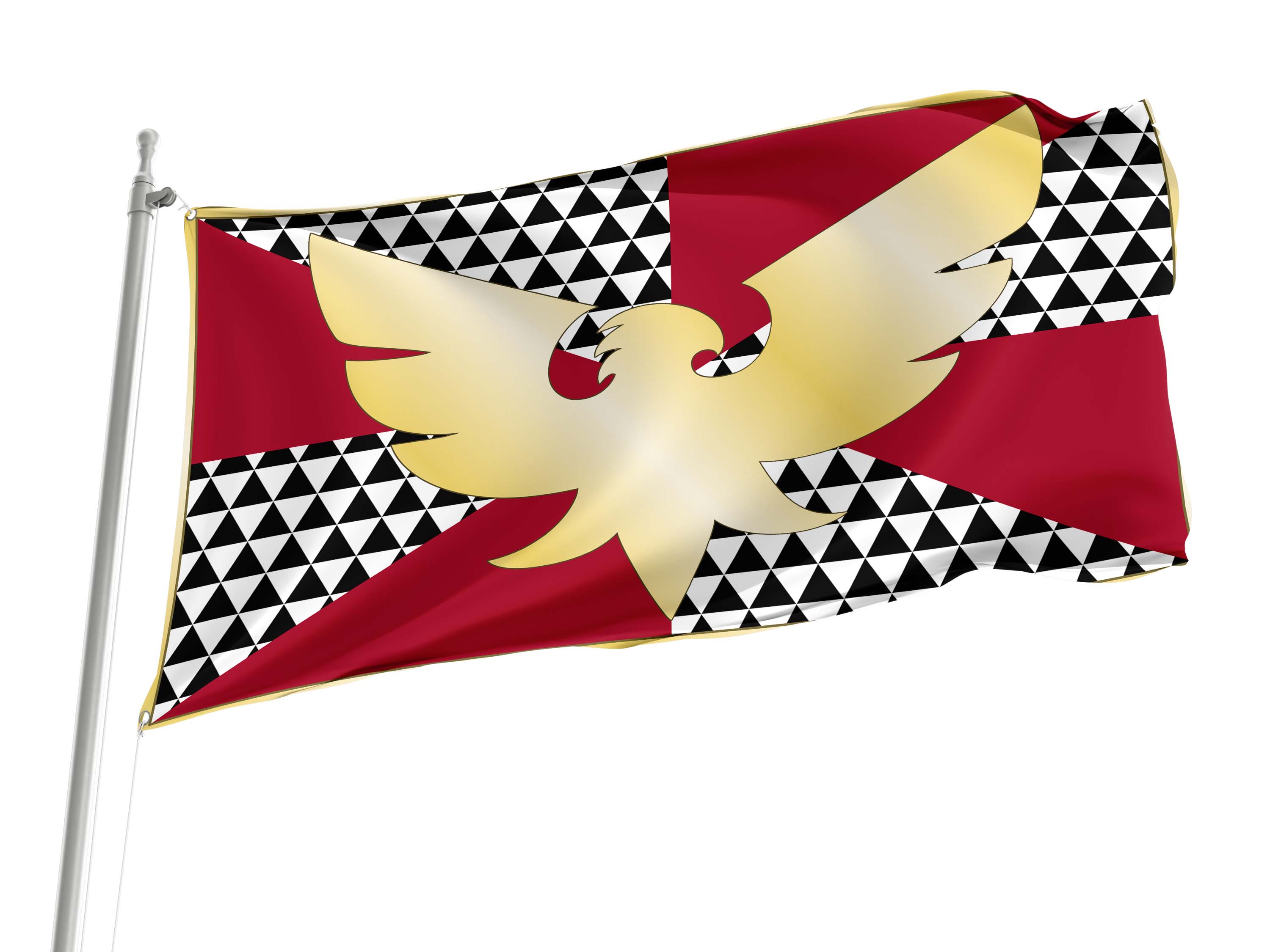 Drag Feather Pride Flag for Indoor & Outdoor Use