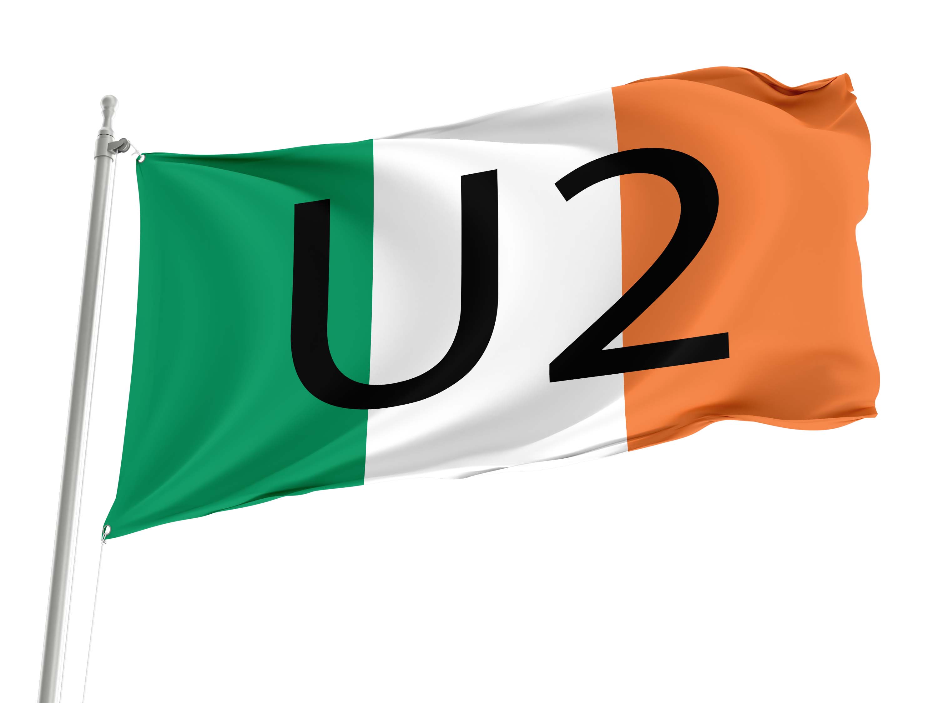 U2 Ireland Flag for Indoor & Outdoor Use