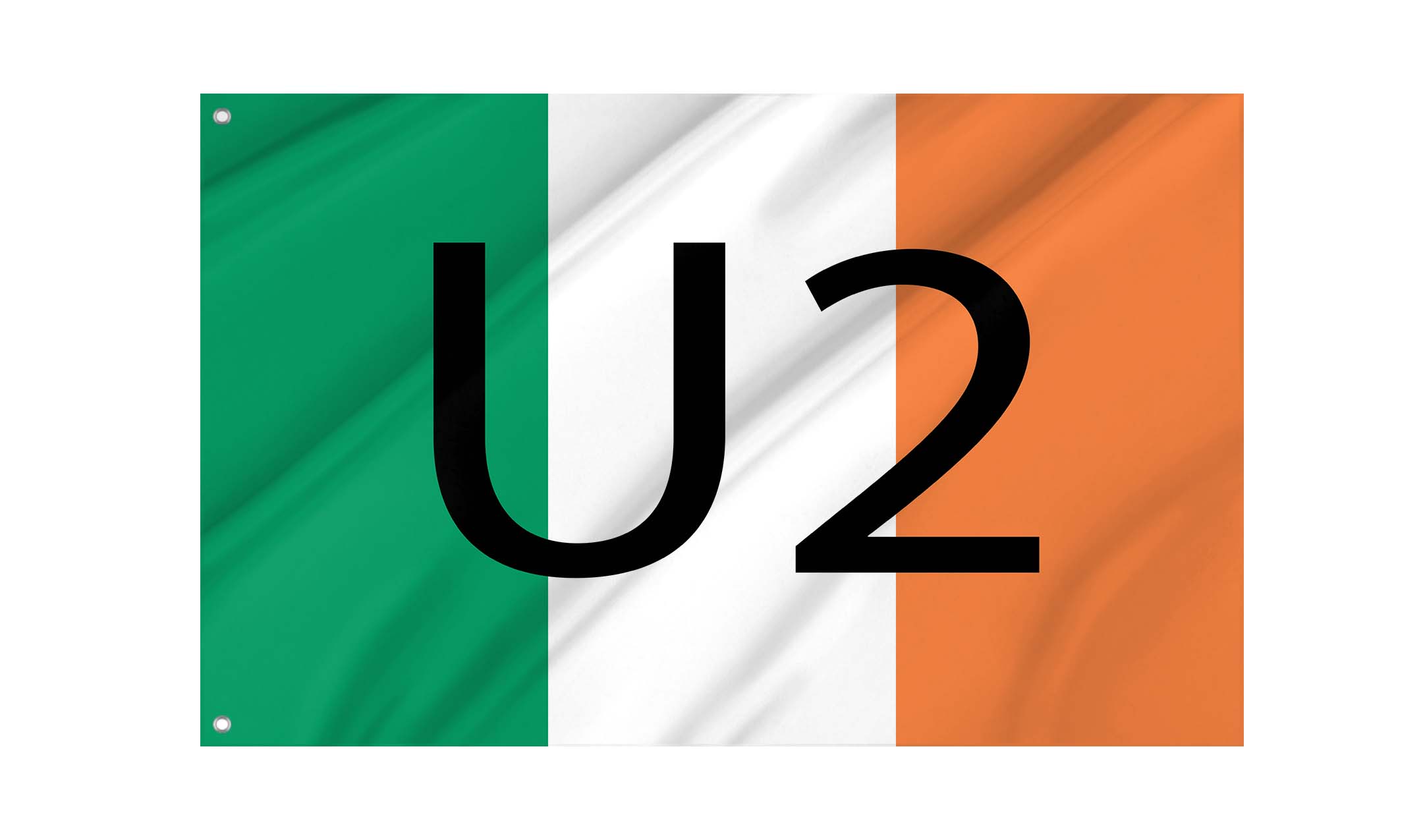 U2 Ireland Flag for Indoor & Outdoor Use